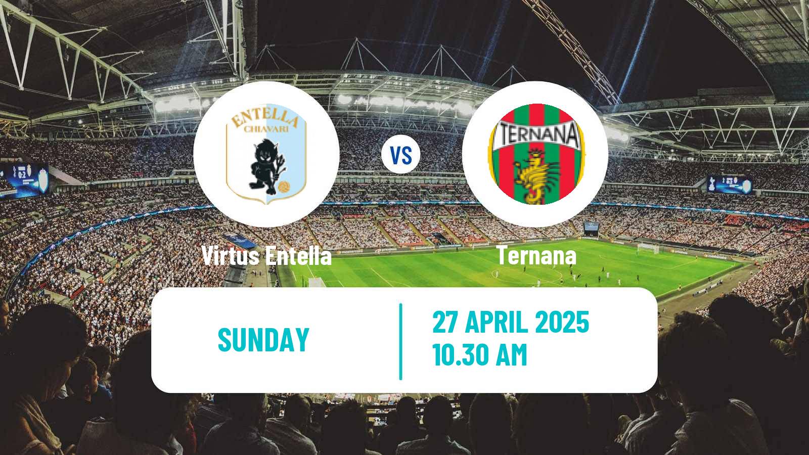 Soccer Italian Serie C Group B Virtus Entella - Ternana