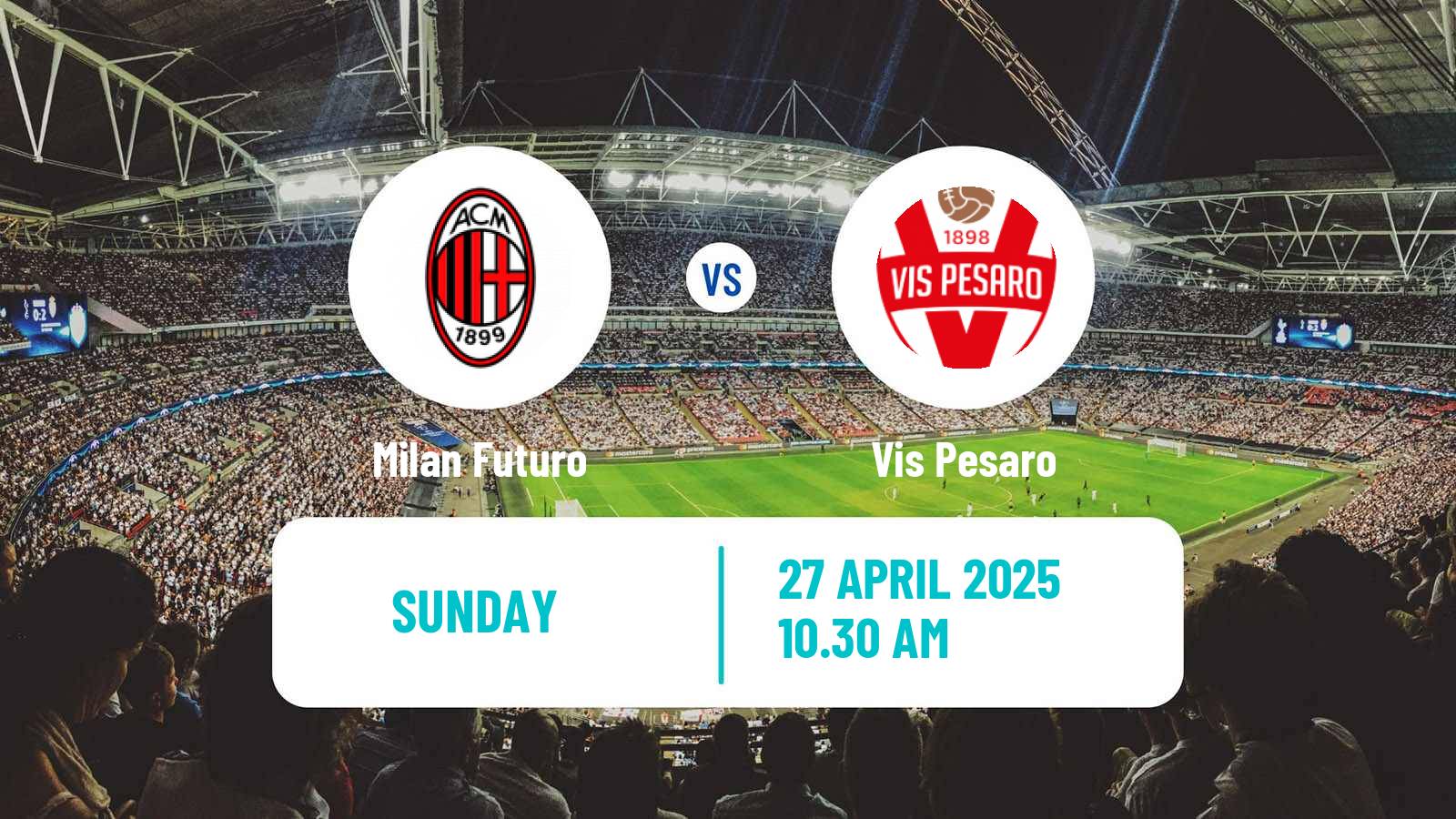 Soccer Italian Serie C Group B Milan Futuro - Vis Pesaro