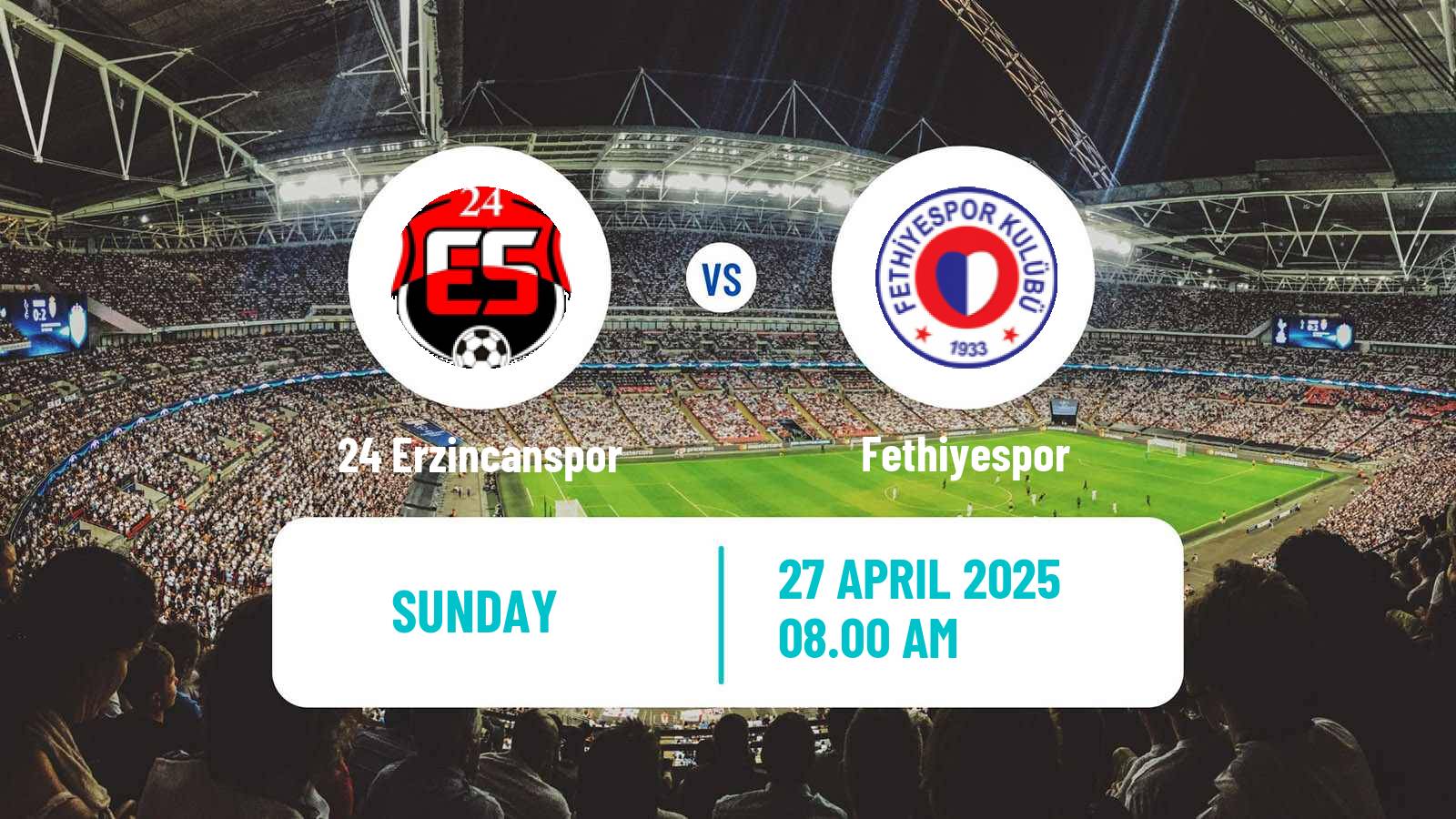 Soccer Turkish Second League White Group 24 Erzincanspor - Fethiyespor