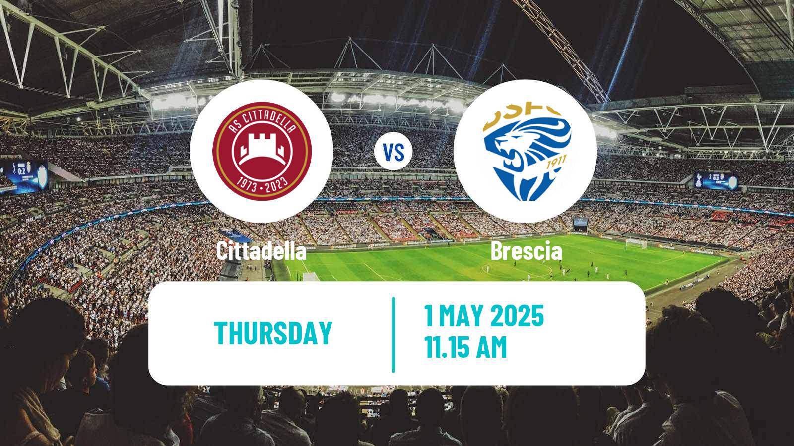 Soccer Italian Serie B Cittadella - Brescia