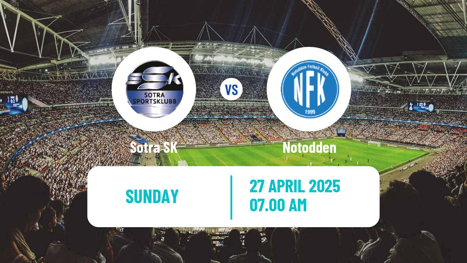 Soccer Norwegian Division 2 - Group 1 Sotra - Notodden