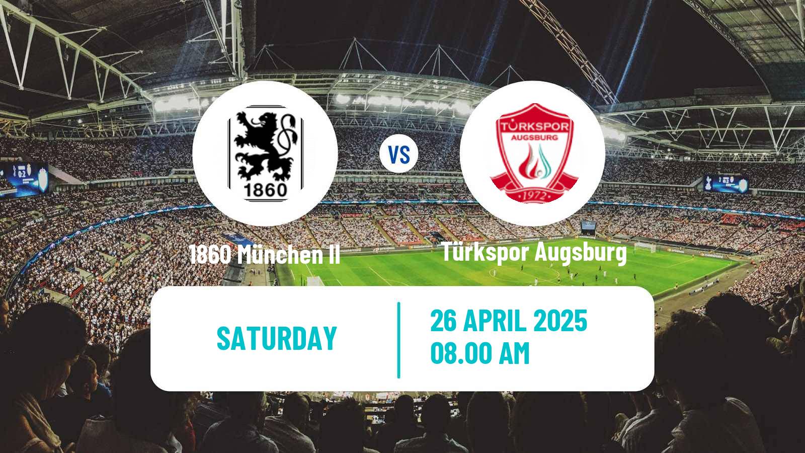 Soccer German Oberliga Bayern Süd 1860 München II - Türkspor Augsburg