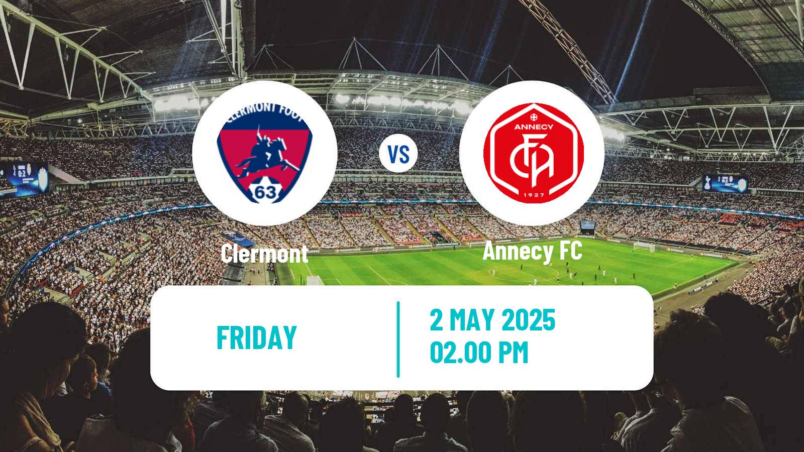 Soccer French Ligue 2 Clermont - Annecy