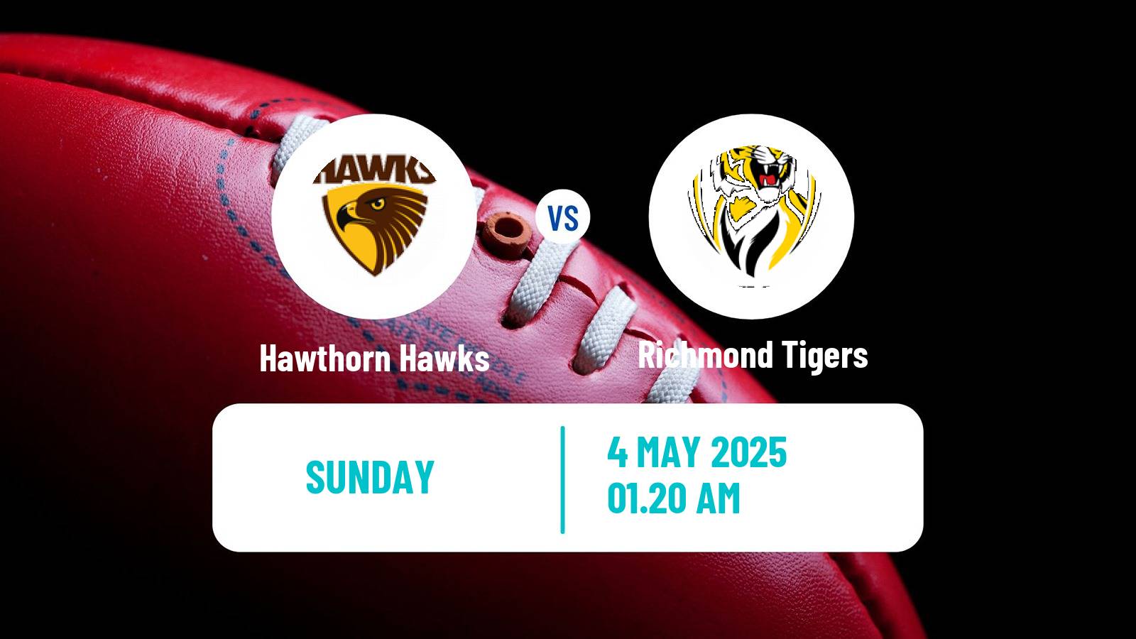 Aussie rules AFL Hawthorn Hawks - Richmond Tigers