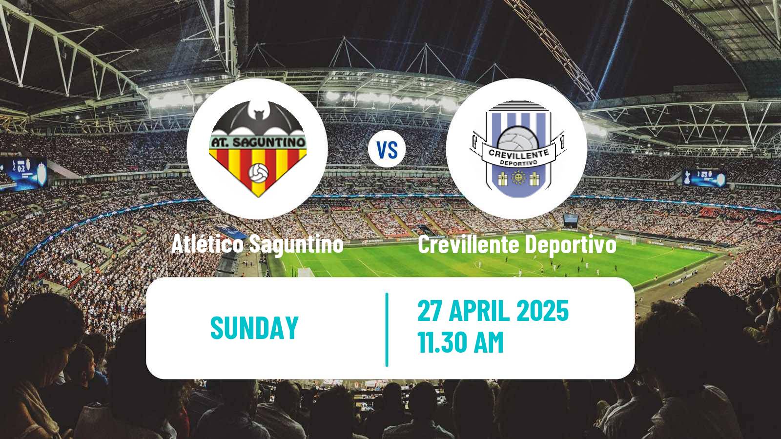 Soccer Spanish Tercera RFEF - Group 6 Atlético Saguntino - Crevillente Deportivo