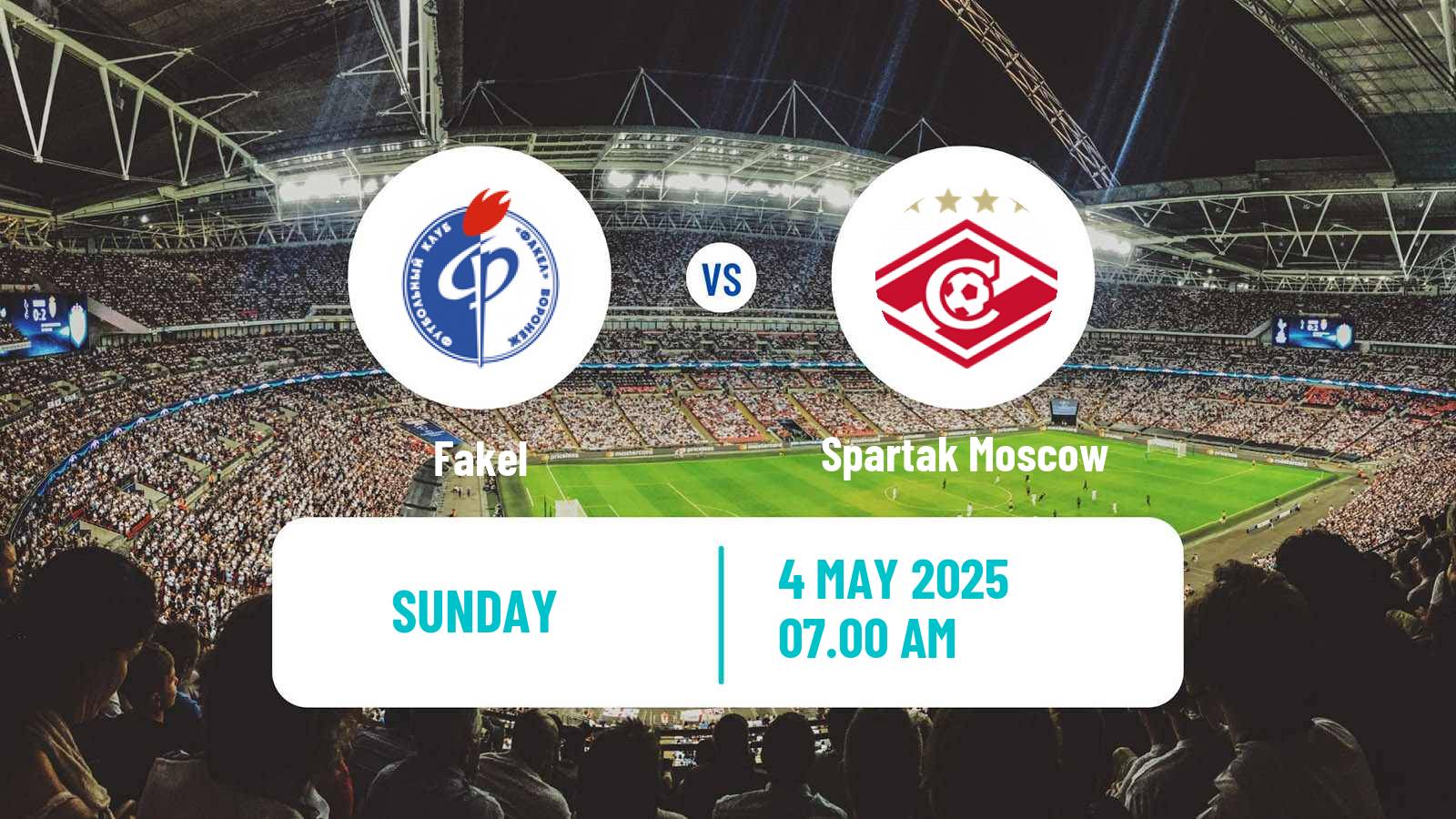Soccer Russian Premier League Fakel - Spartak Moscow