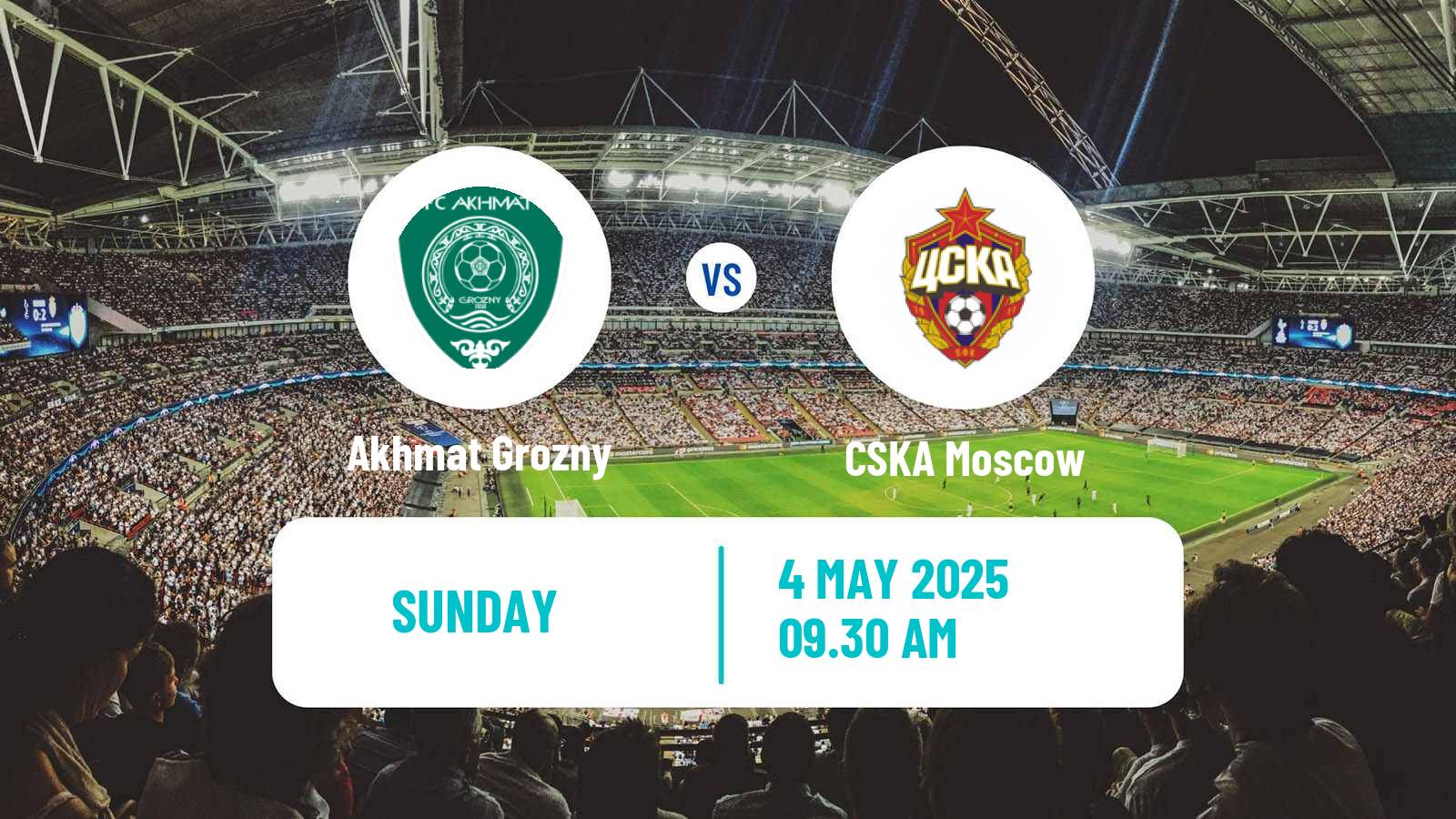 Soccer Russian Premier League Akhmat Grozny - CSKA Moscow