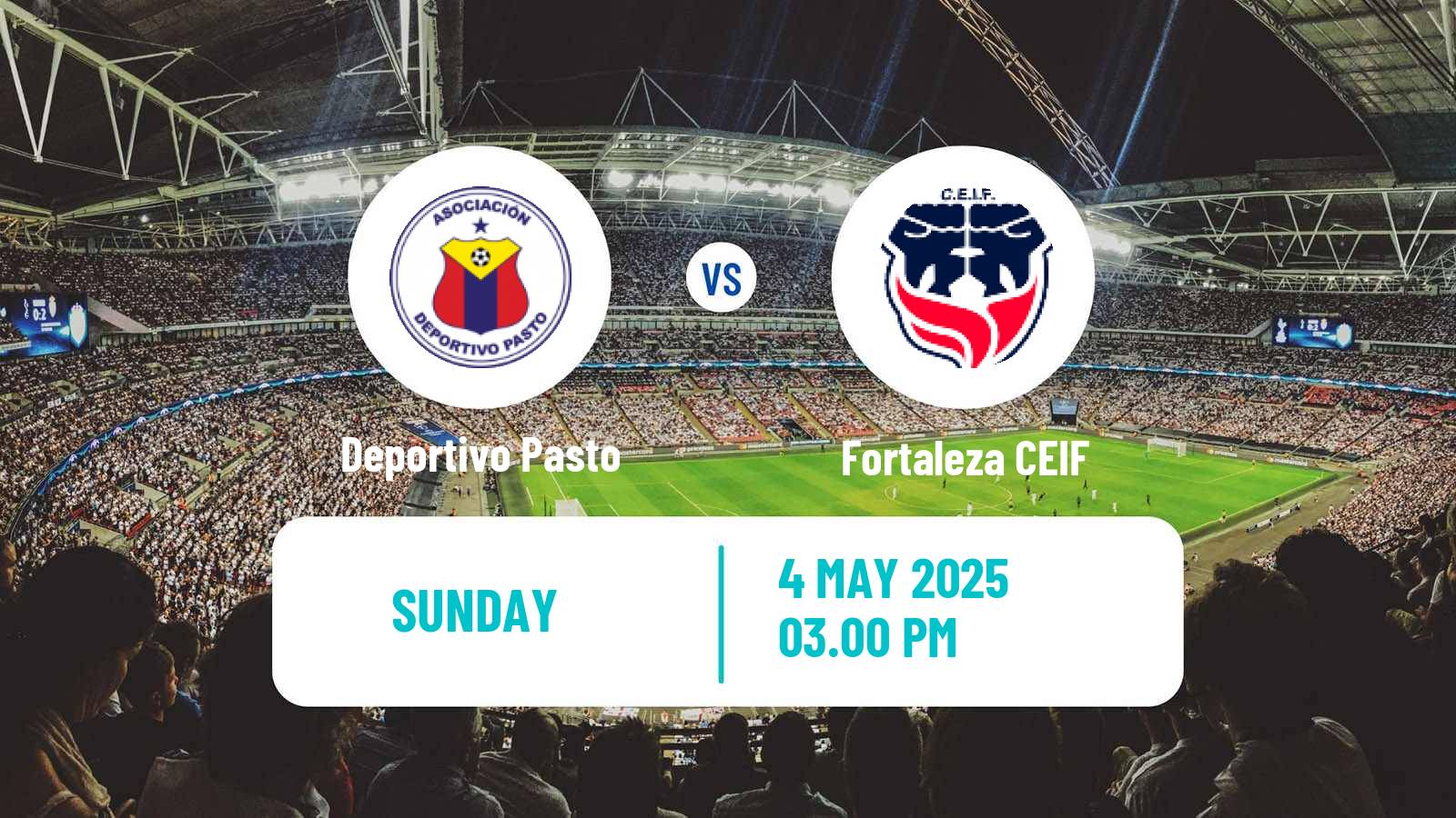 Soccer Colombian Primera A Deportivo Pasto - Fortaleza CEIF