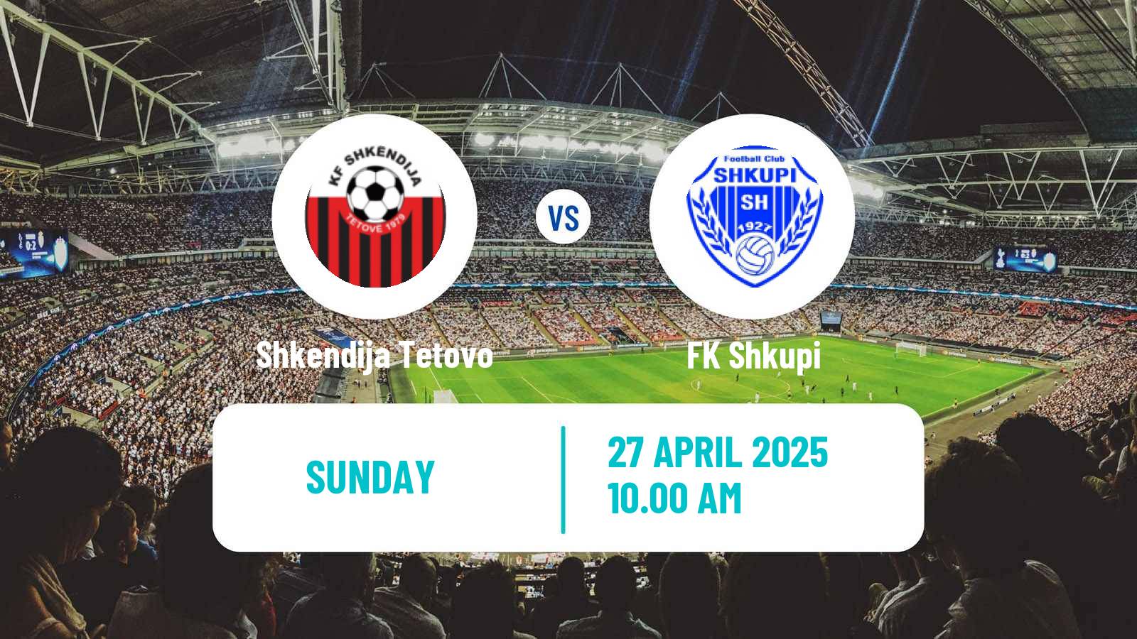 Soccer North Macedonian 1 MFL Shkendija Tetovo - Shkupi