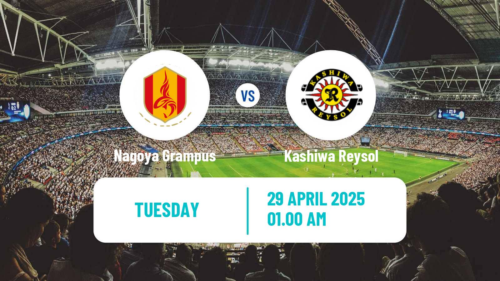 Football Japan J1 League Nagoya Grampus - Kashiwa Reysol