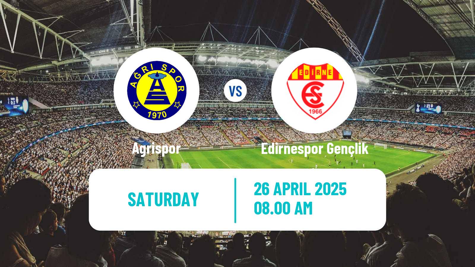 Soccer Turkish 3 Lig Group 4 Agrispor - Edirnespor Gençlik