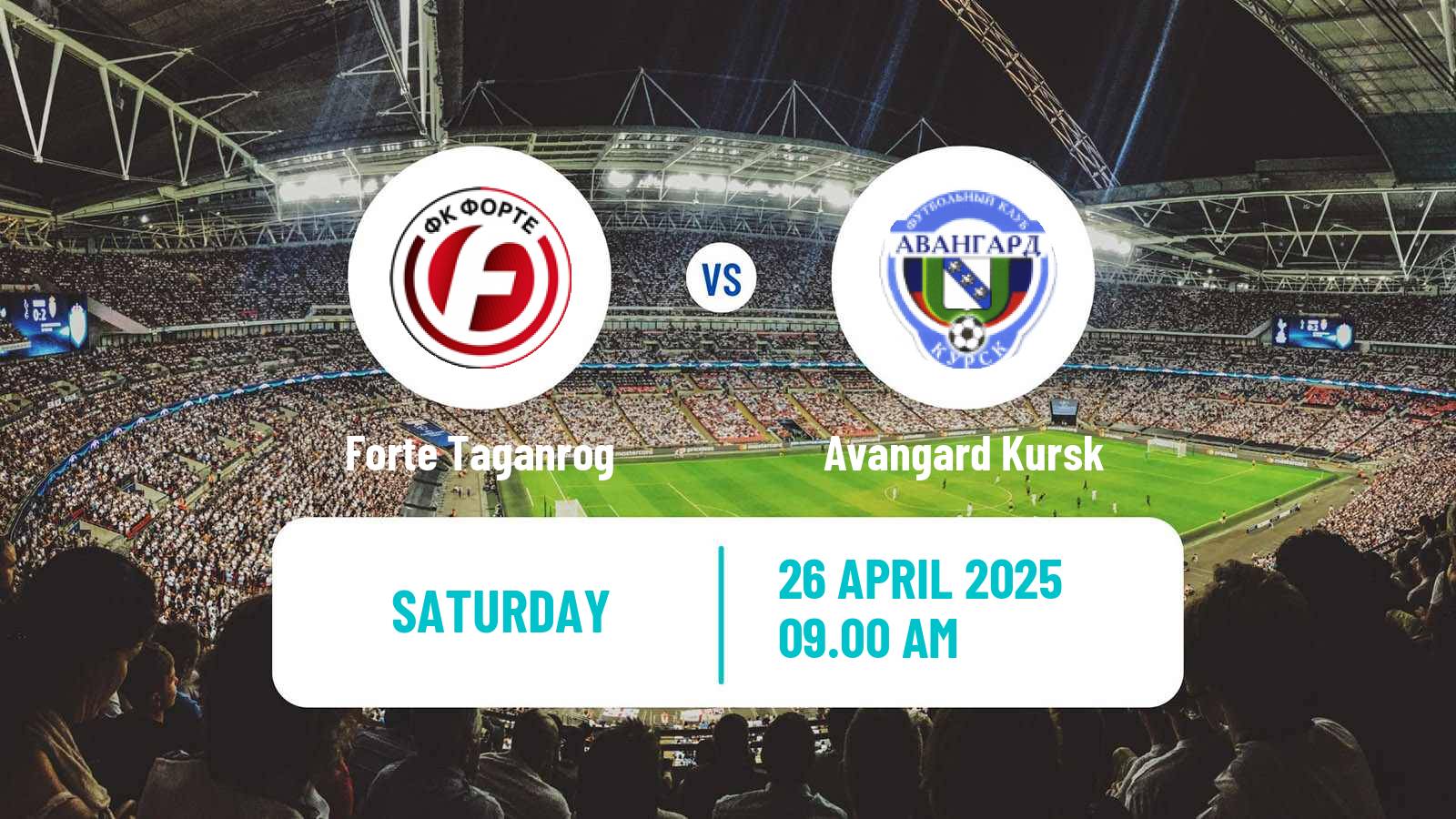 Soccer Russian FNL 2 Division A Silver Forte Taganrog - Avangard Kursk