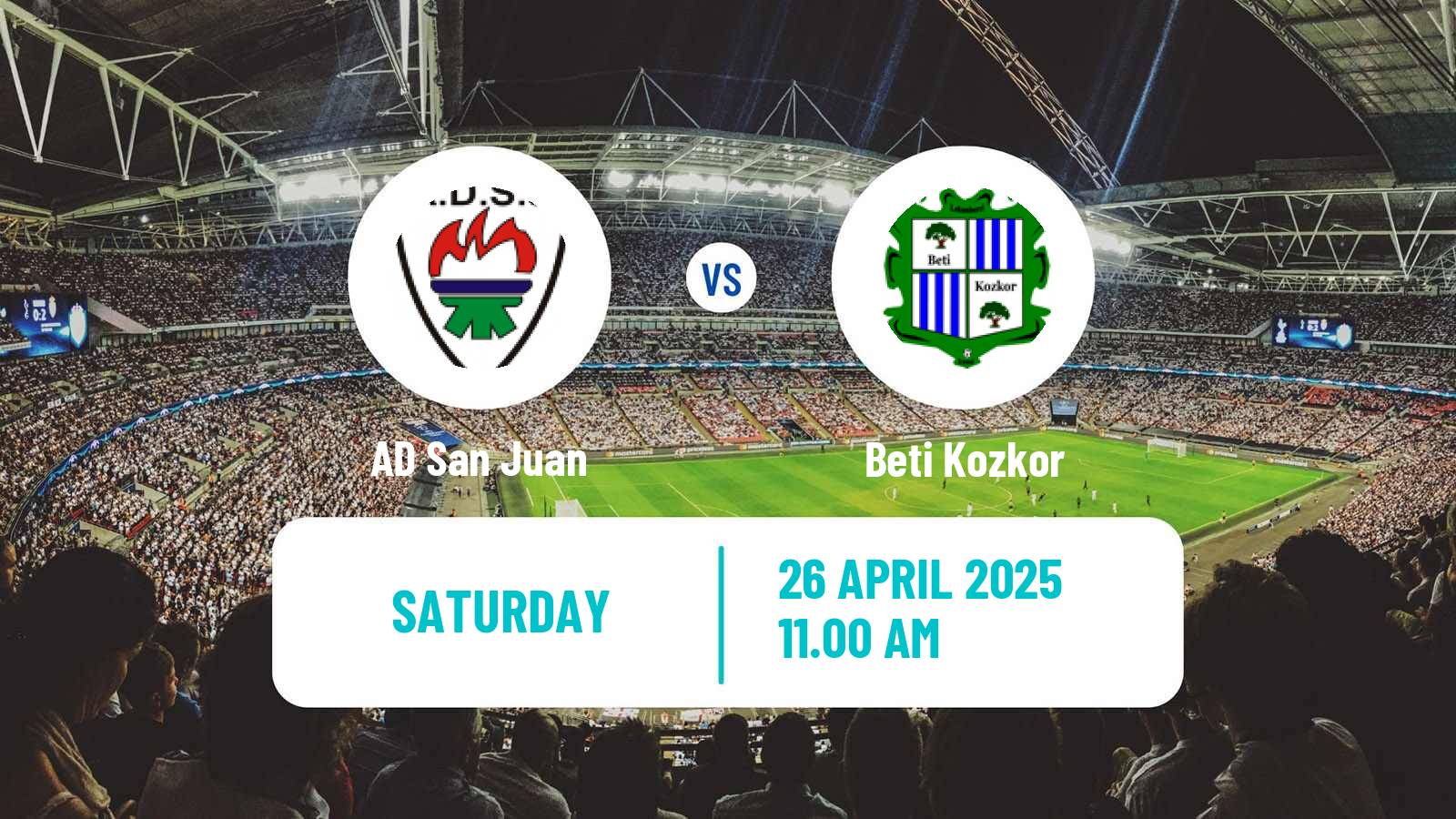Soccer Spanish Tercera RFEF - Group 15 San Juan - Beti Kozkor