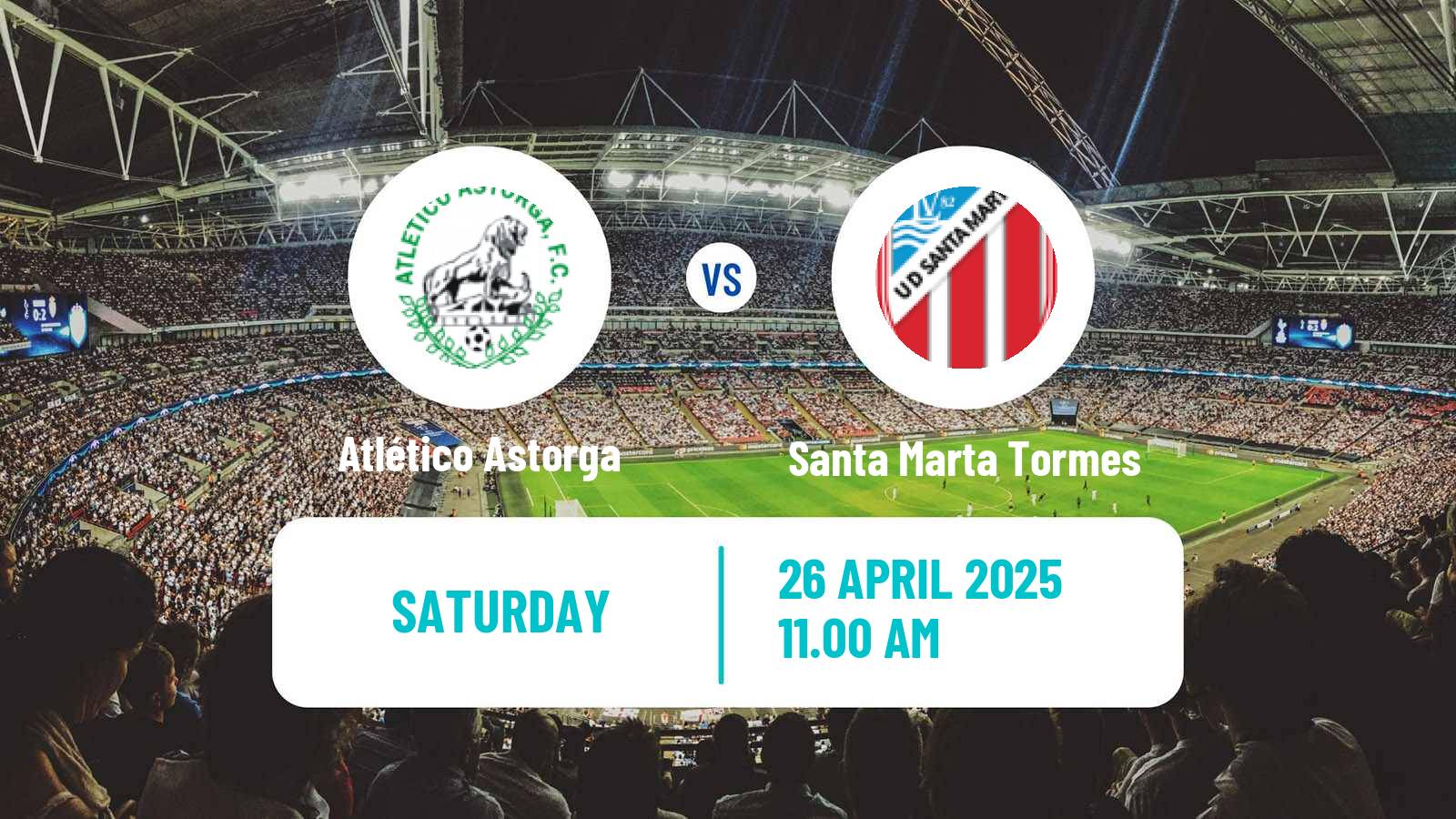 Soccer Spanish Tercera RFEF - Group 8 Atlético Astorga - Santa Marta Tormes