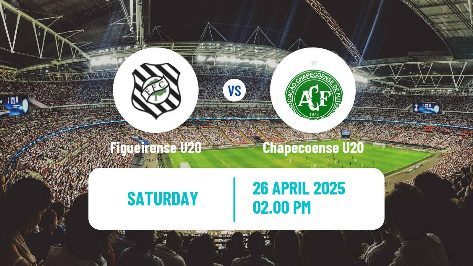 Football Brazilian Catarinense U20 Figueirense U20 - Chapecoense U20