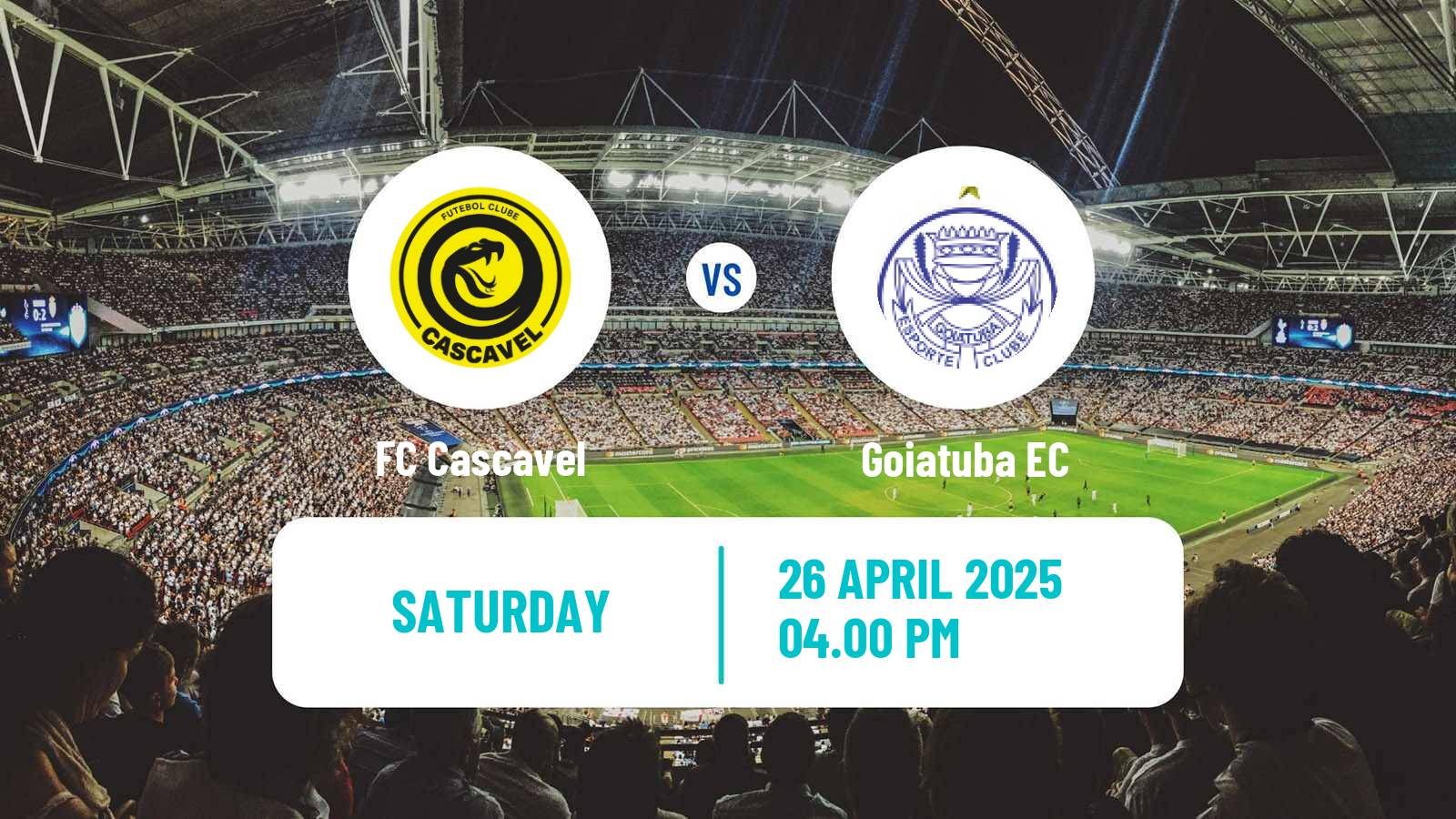 Soccer Brazilian Serie D FC Cascavel - Goiatuba