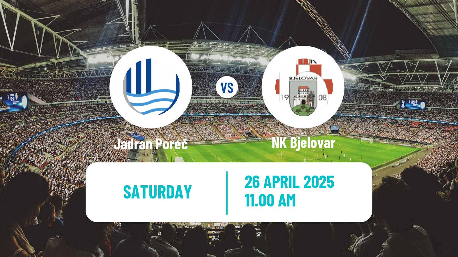 Soccer Croatian Druga NL Jadran Poreč - Bjelovar