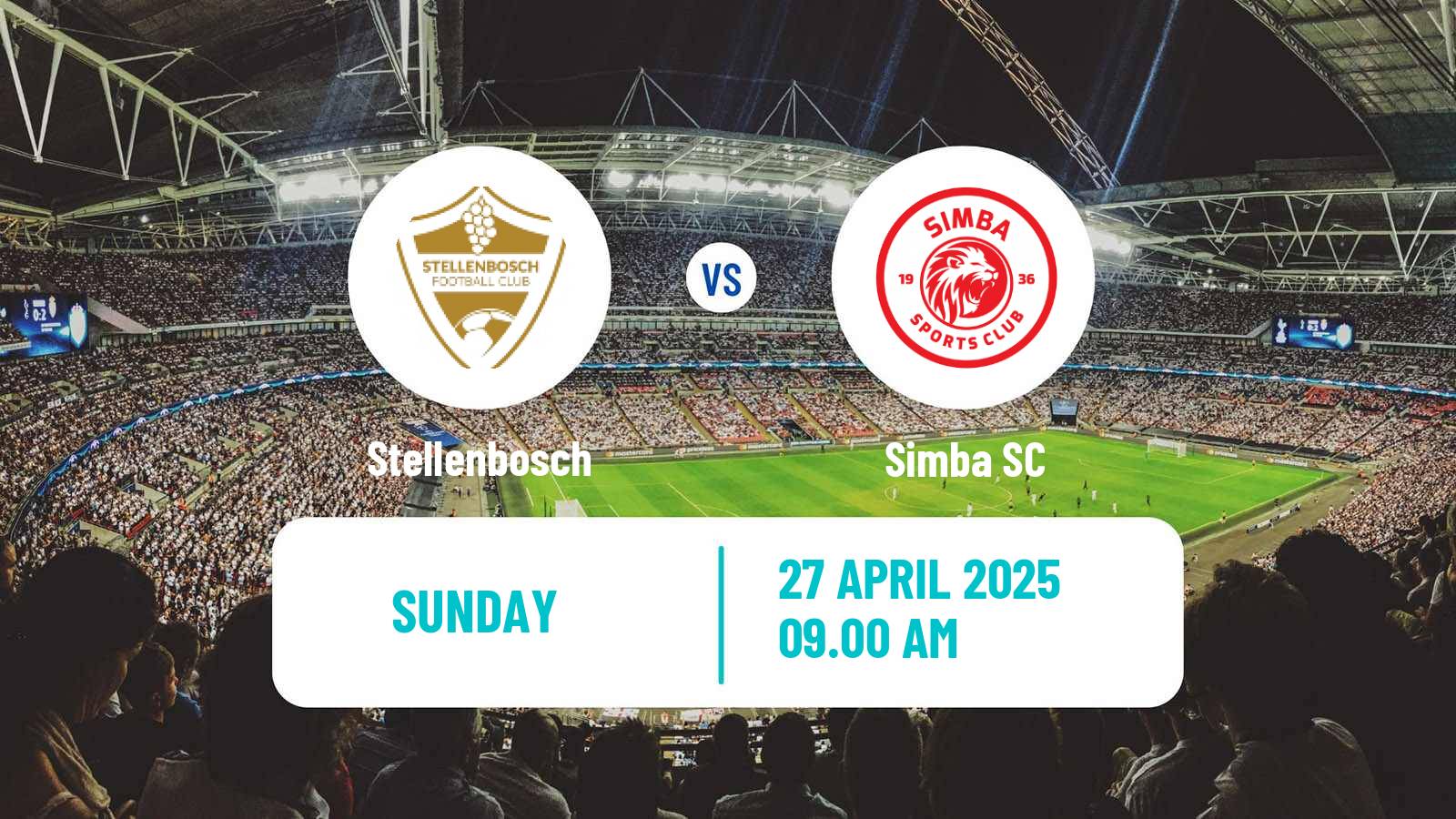 Soccer CAF Confederation Cup Stellenbosch - Simba