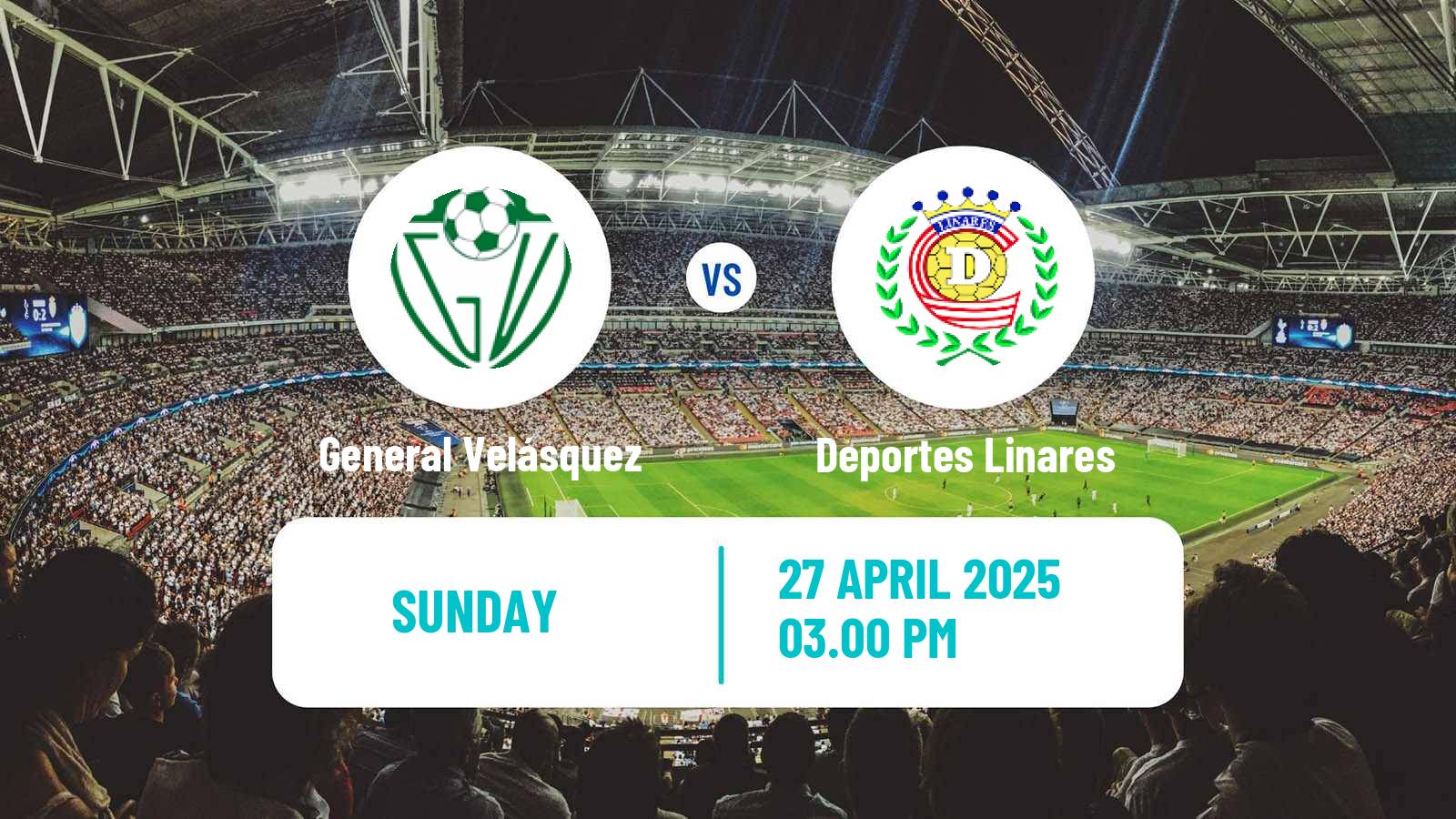 Soccer Chilean Segunda Division General Velásquez - Deportes Linares