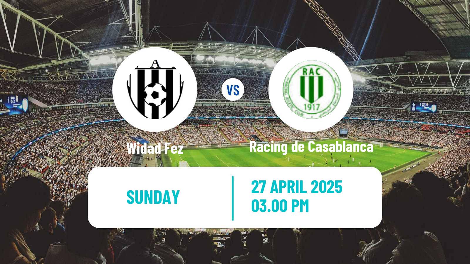 Soccer Moroccan Botola 2 Widad Fez - Racing de Casablanca