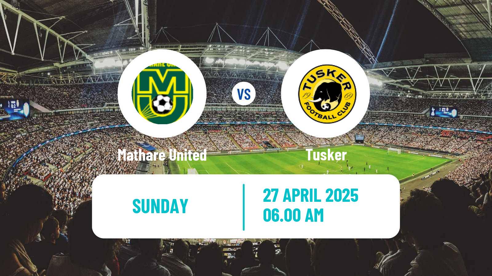 Soccer Kenyan Premier League Mathare United - Tusker