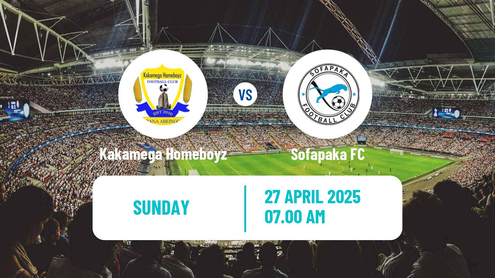 Soccer Kenyan Premier League Kakamega Homeboyz - Sofapaka