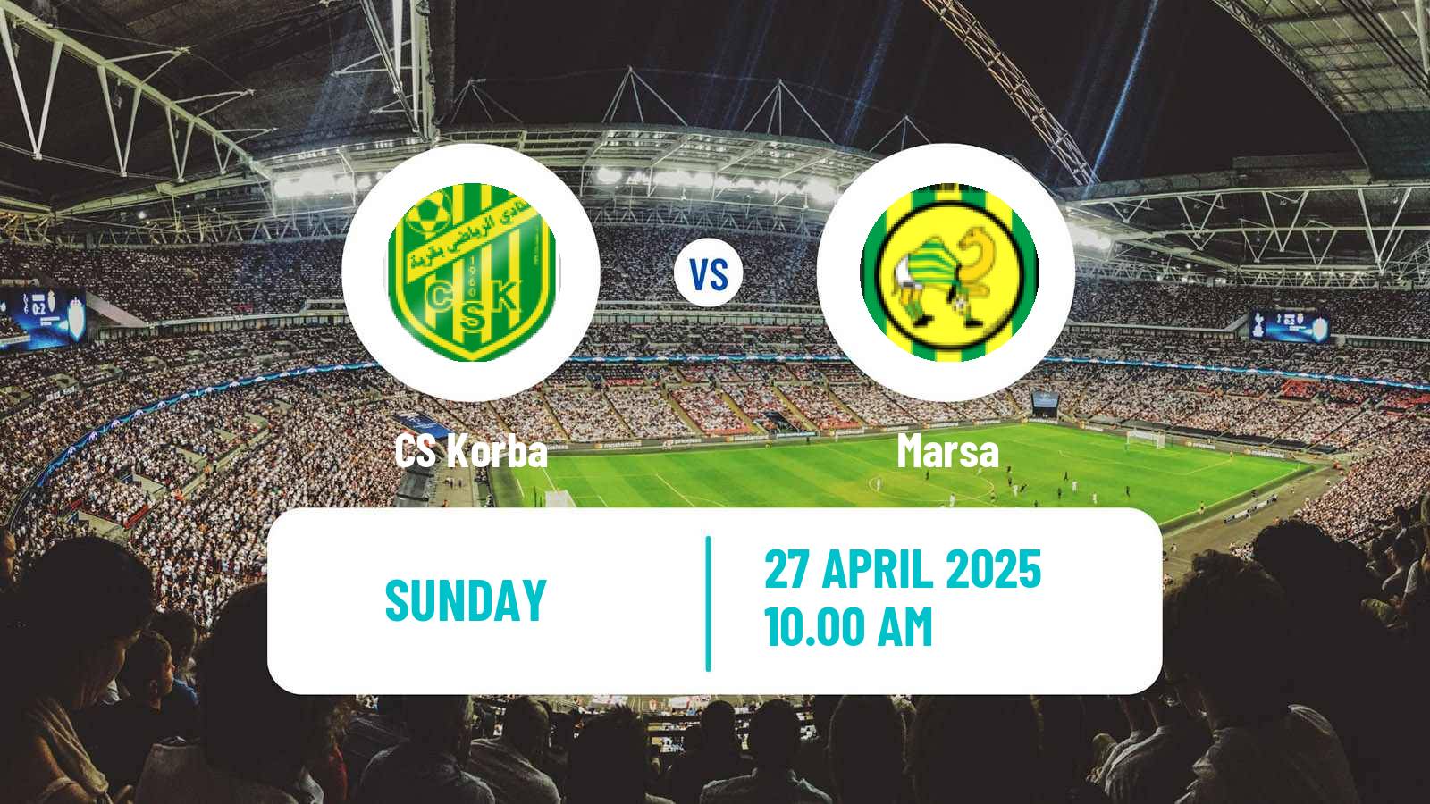 Soccer Tunisian Ligue 2 Korba - Marsa