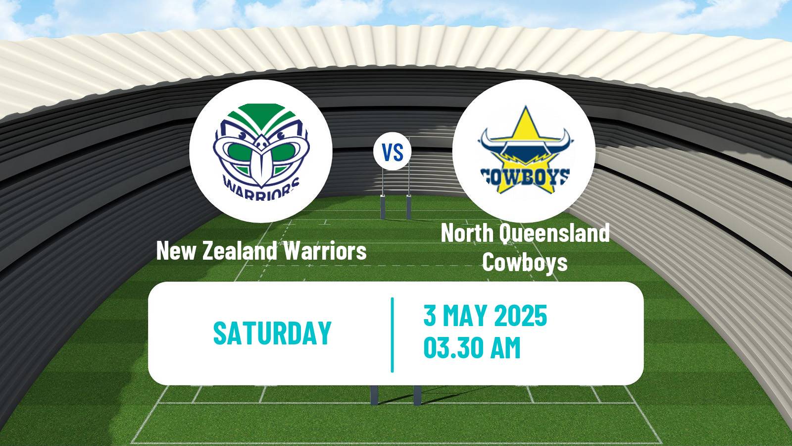 Rugby league Australian NRL New Zealand Warriors - North Queensland Cowboys