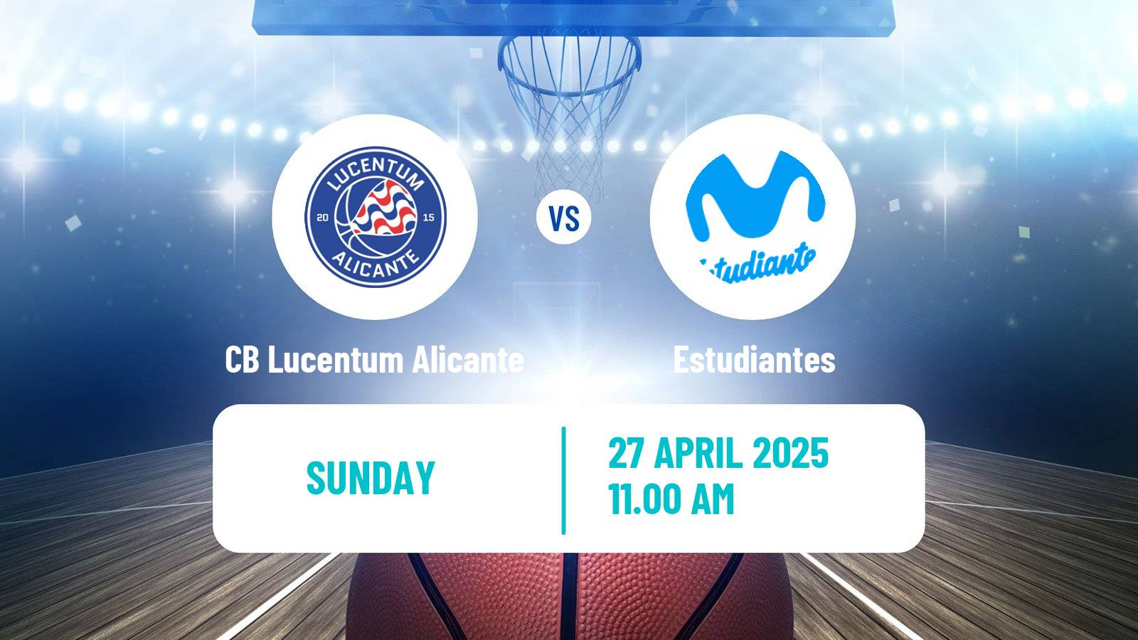 Basketball Spanish LEB Oro CB Lucentum Alicante - Estudiantes