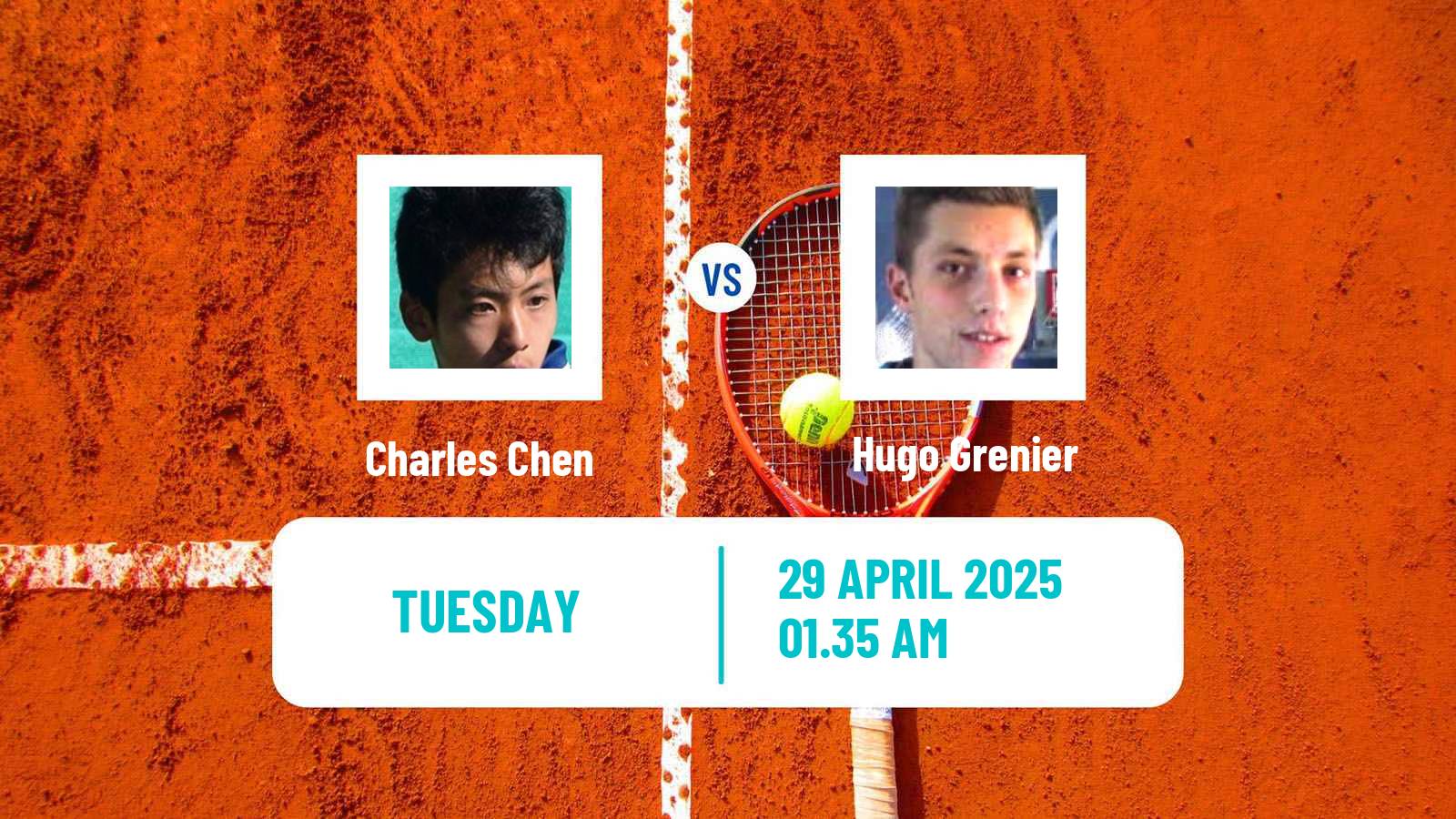 Tennis Guangzhou Challenger Men Charles Chen - Hugo Grenier