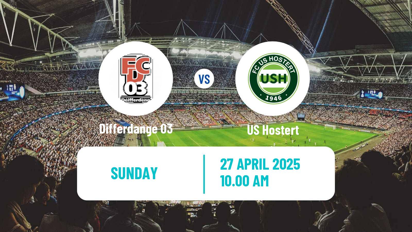Soccer Luxembourg National Division Differdange 03 - Hostert