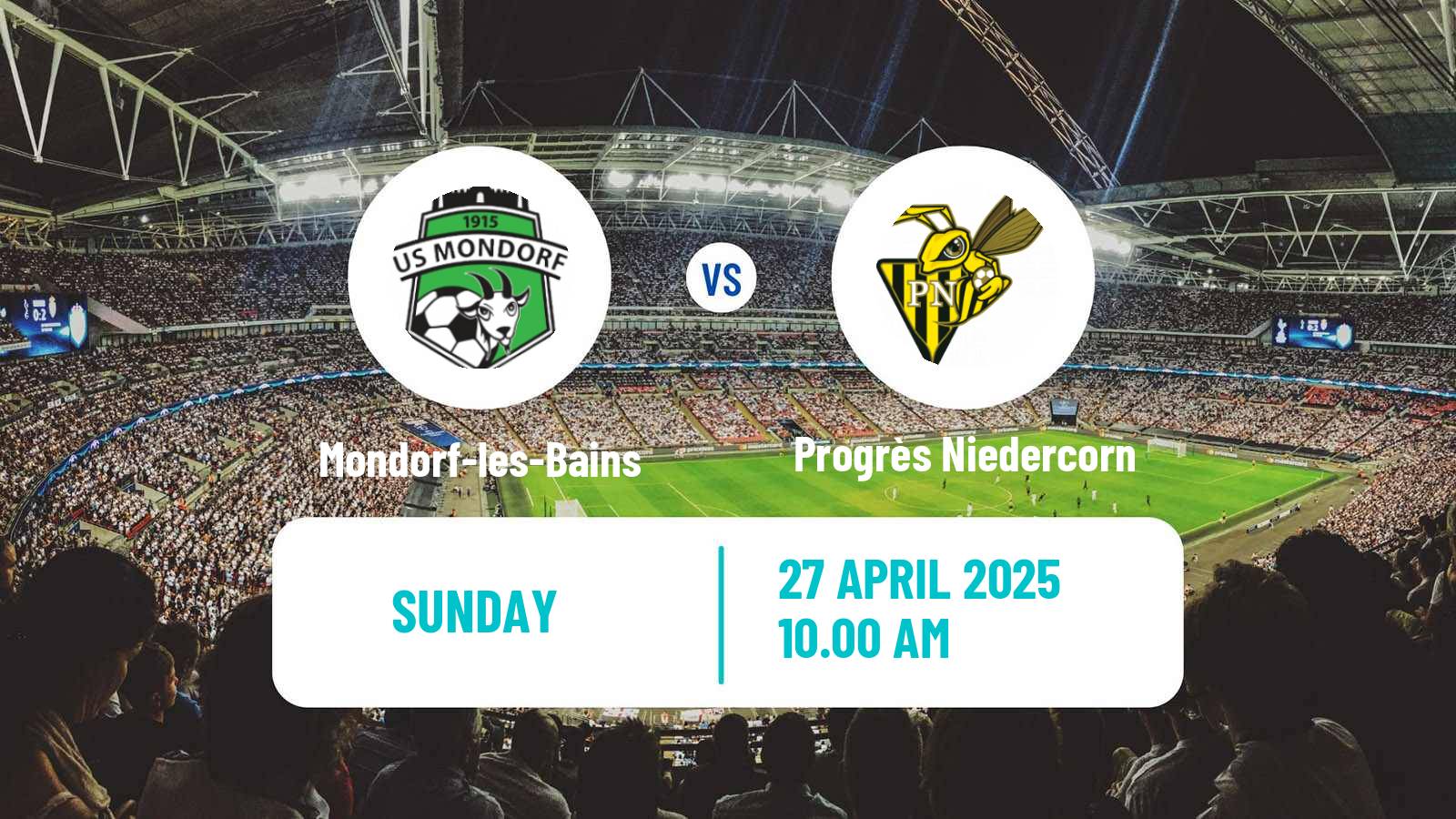 Soccer Luxembourg National Division Mondorf-les-Bains - Progrès Niedercorn