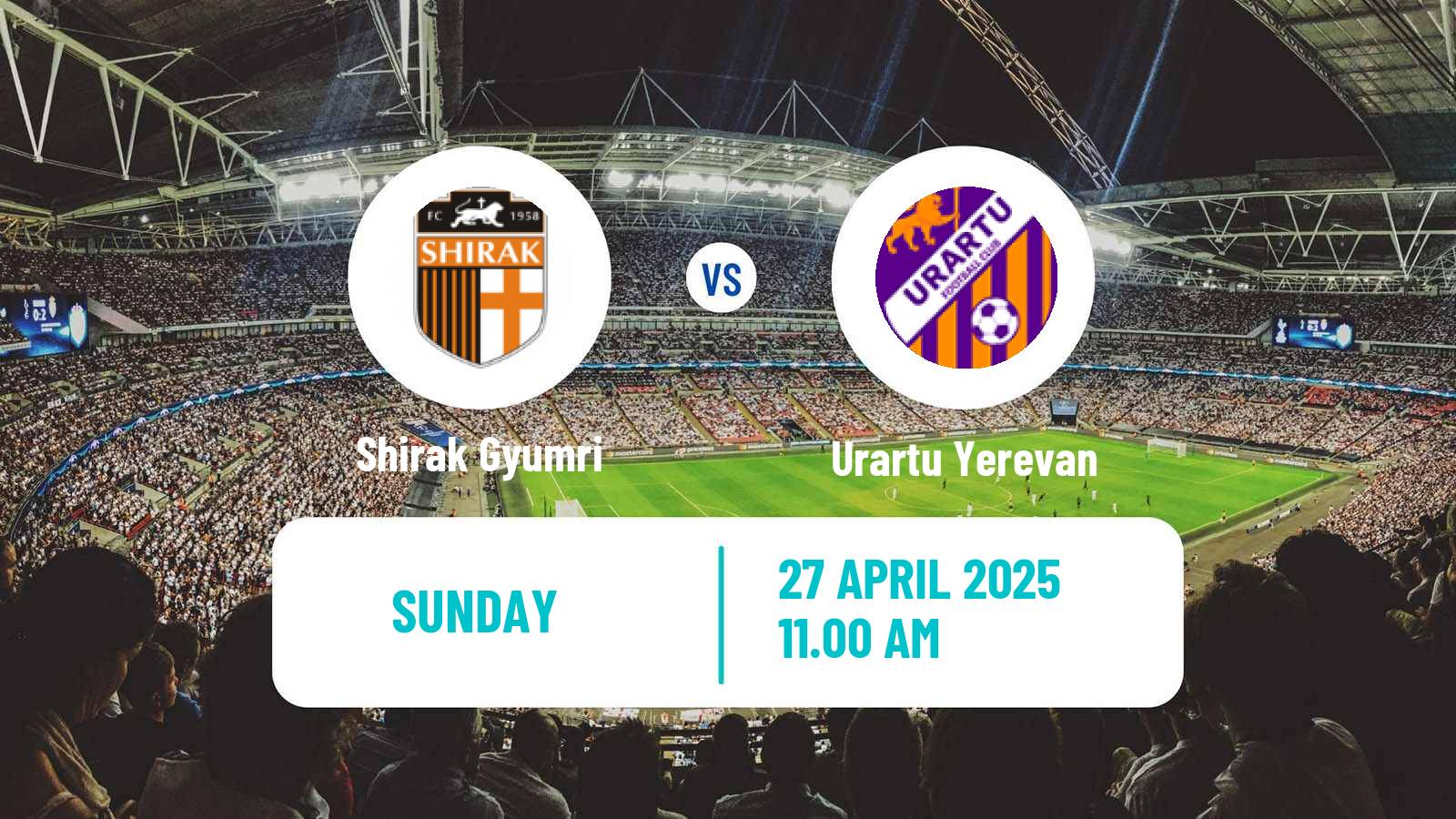 Soccer Armenian Premier League Shirak Gyumri - Urartu Yerevan