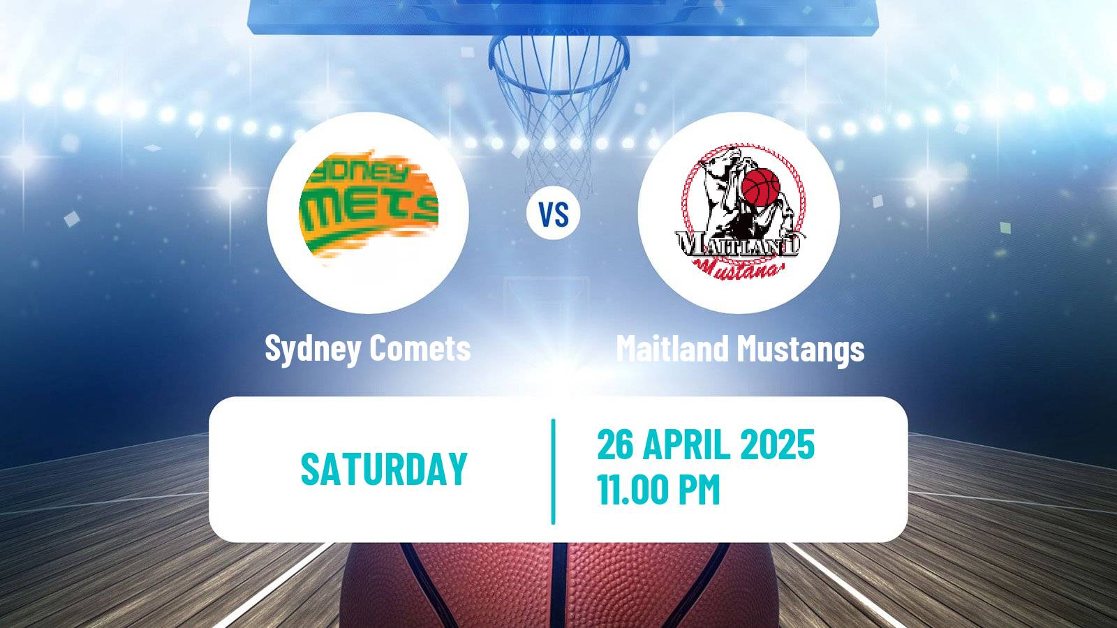 Basketball Australian NBL1 East Sydney Comets - Maitland Mustangs