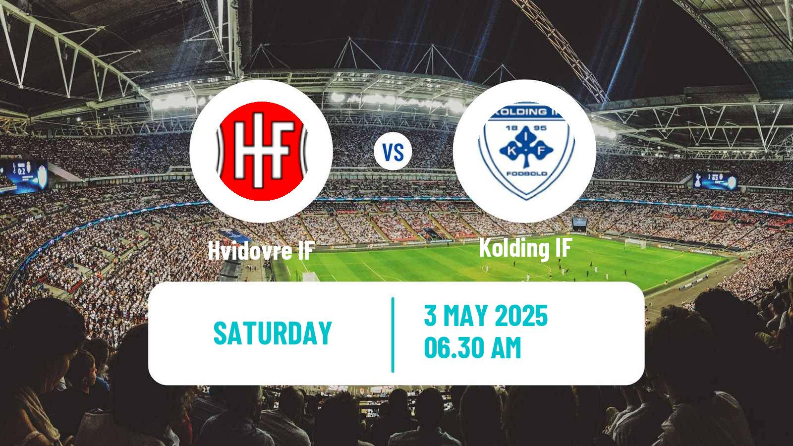 Soccer Danish 1 Division Hvidovre - Kolding IF