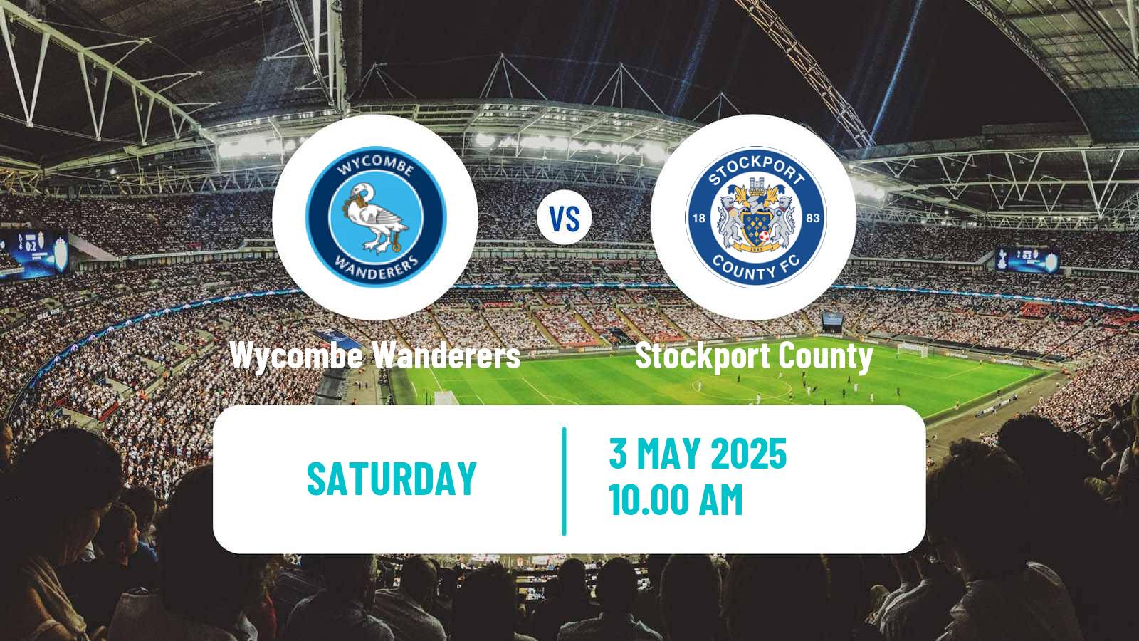 Soccer English League One Wycombe Wanderers - Stockport County