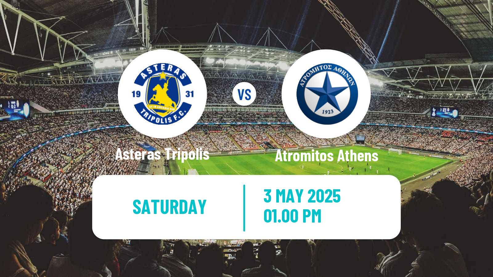 Soccer Greek Super League Asteras Tripolis - Atromitos Athens