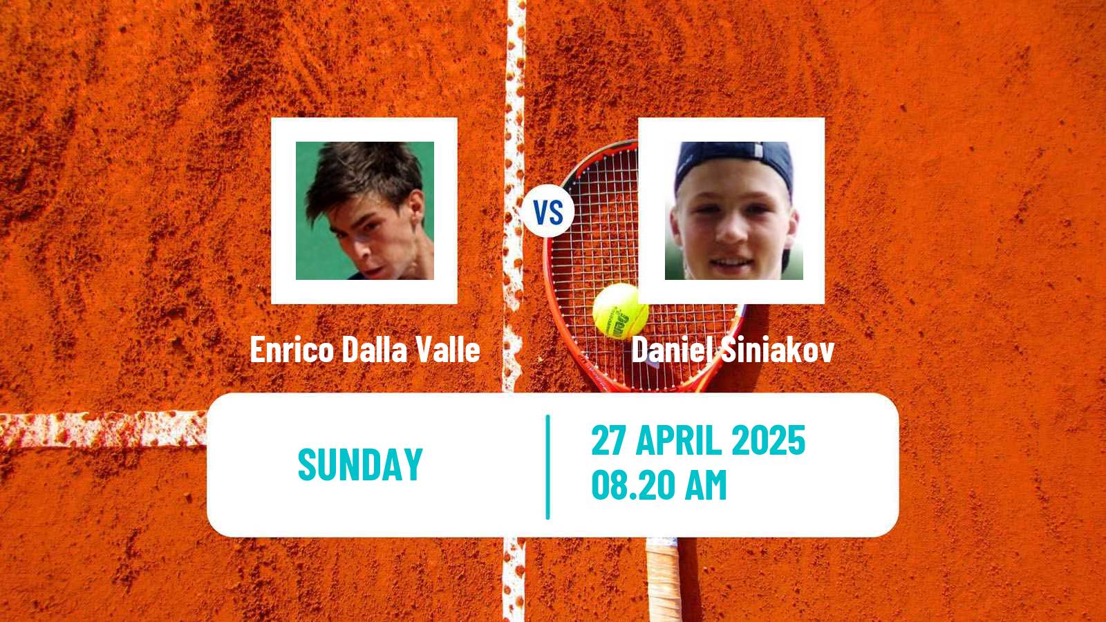 Tennis Ostrava Challenger Men 2025 Enrico Dalla Valle - Daniel Siniakov