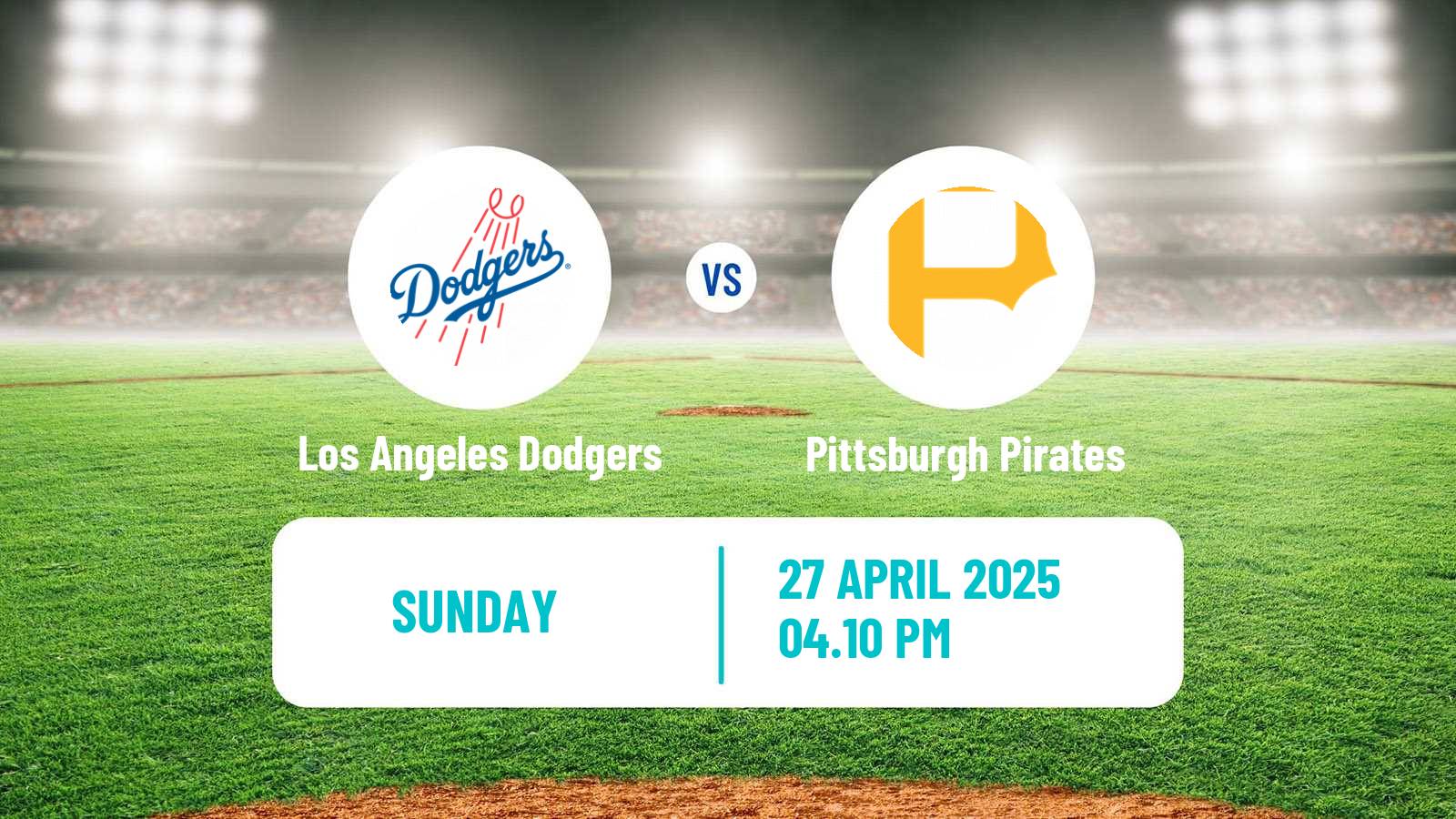 Baseball MLB Los Angeles Dodgers - Pittsburgh Pirates