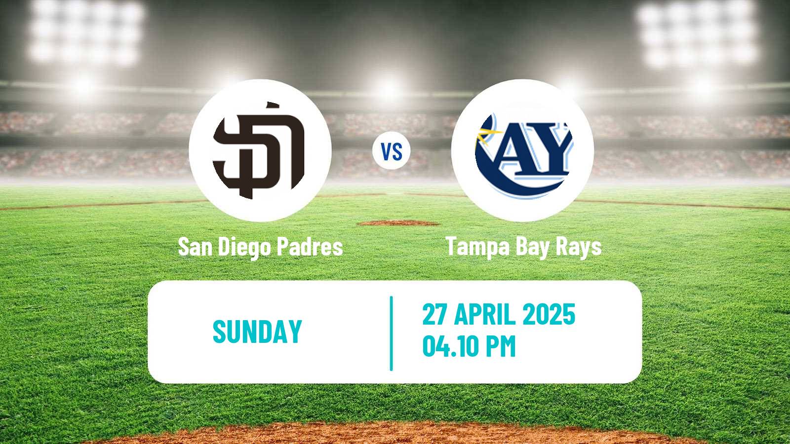 Baseball MLB San Diego Padres - Tampa Bay Rays