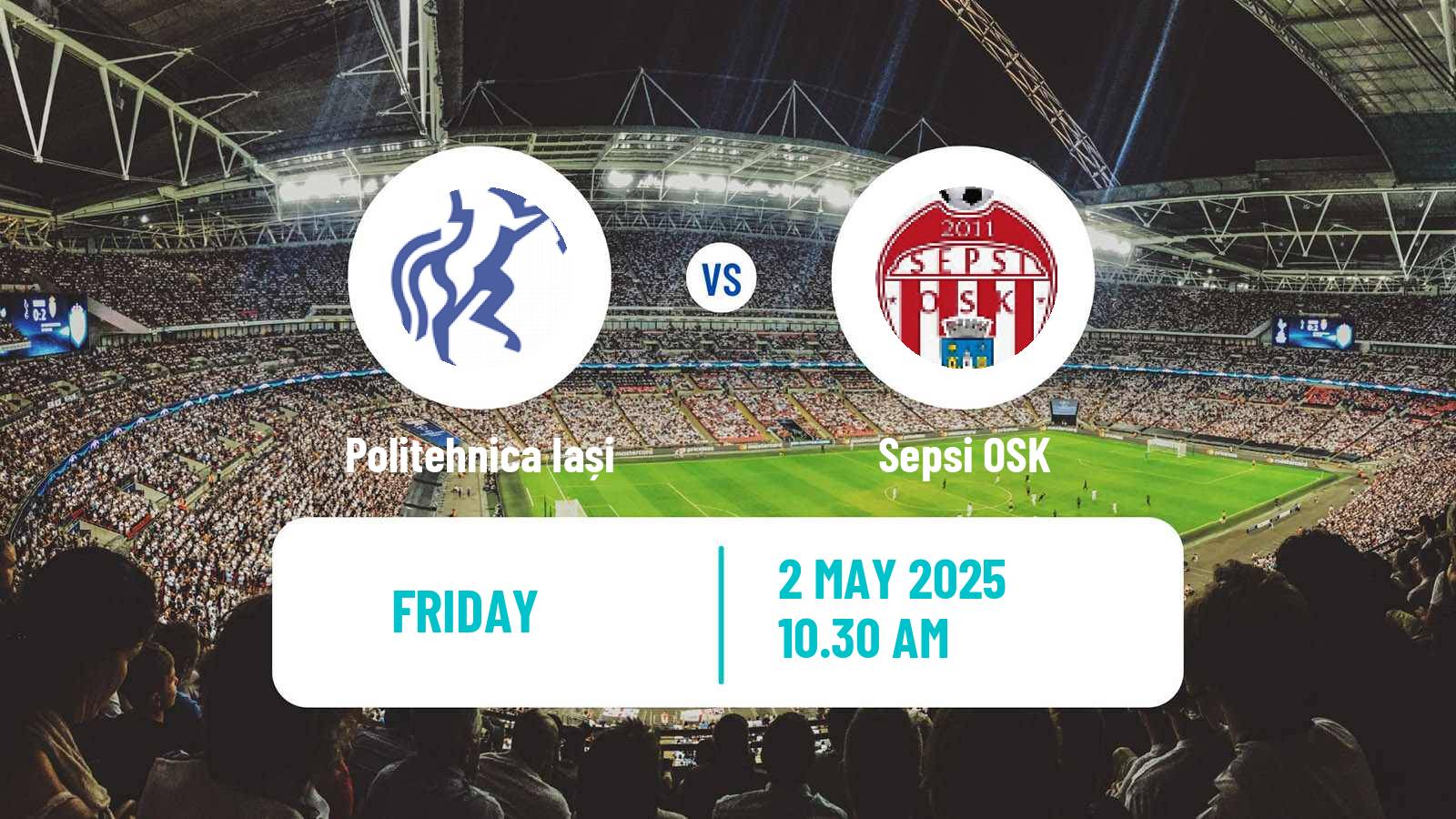 Soccer Romanian Liga 1 Politehnica Iași - Sepsi OSK