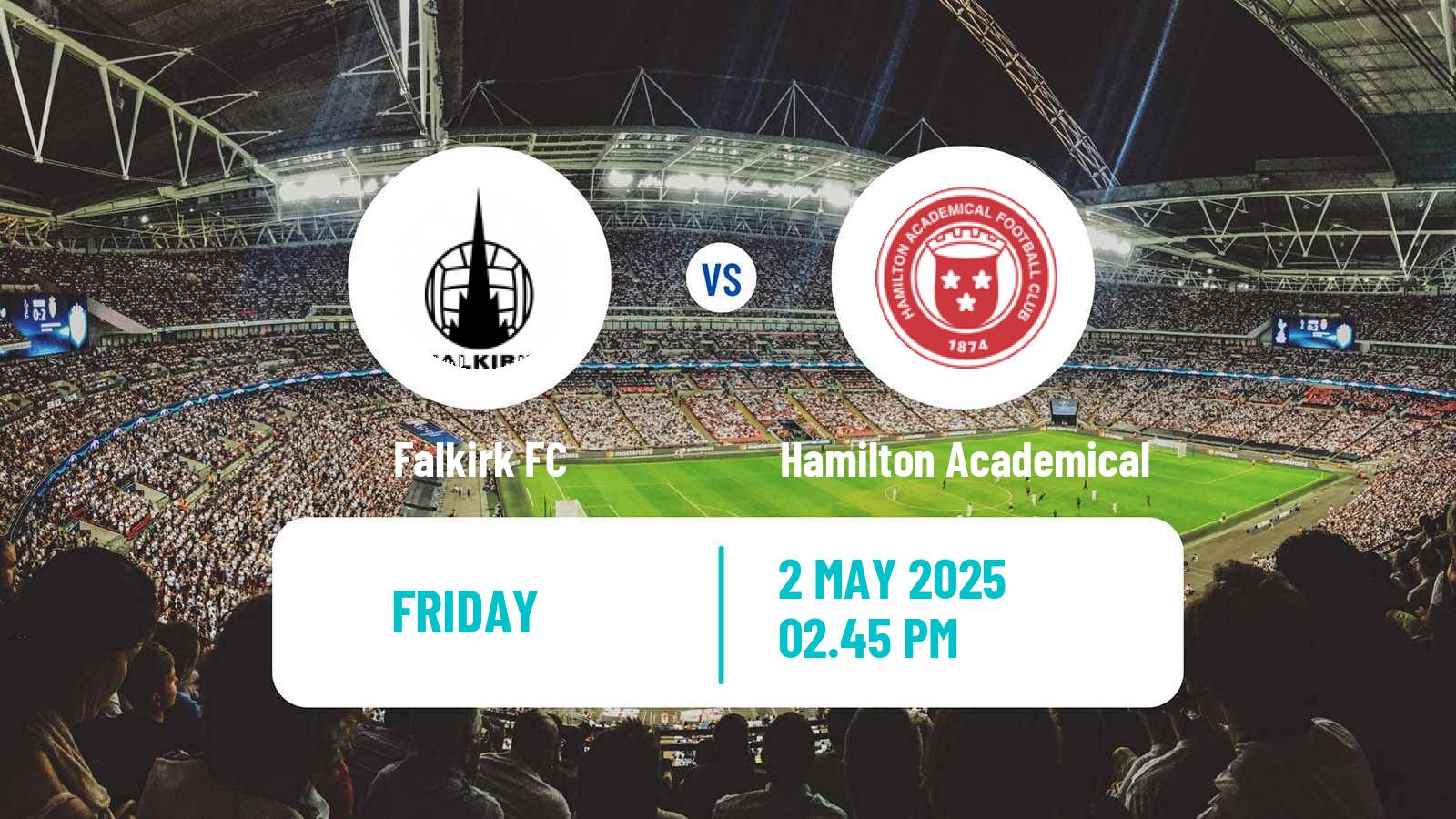 Football Scottish Football Championship Falkirk - Hamilton Academical
