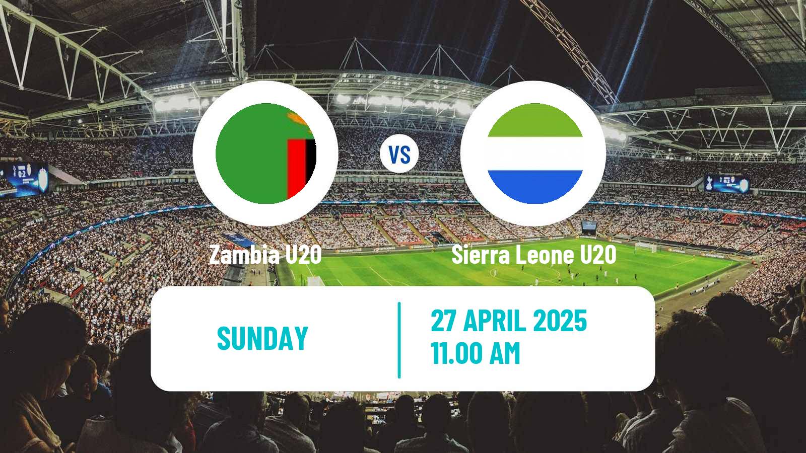 Soccer Africa Cup of Nations U20 Zambia U20 - Sierra Leone U20