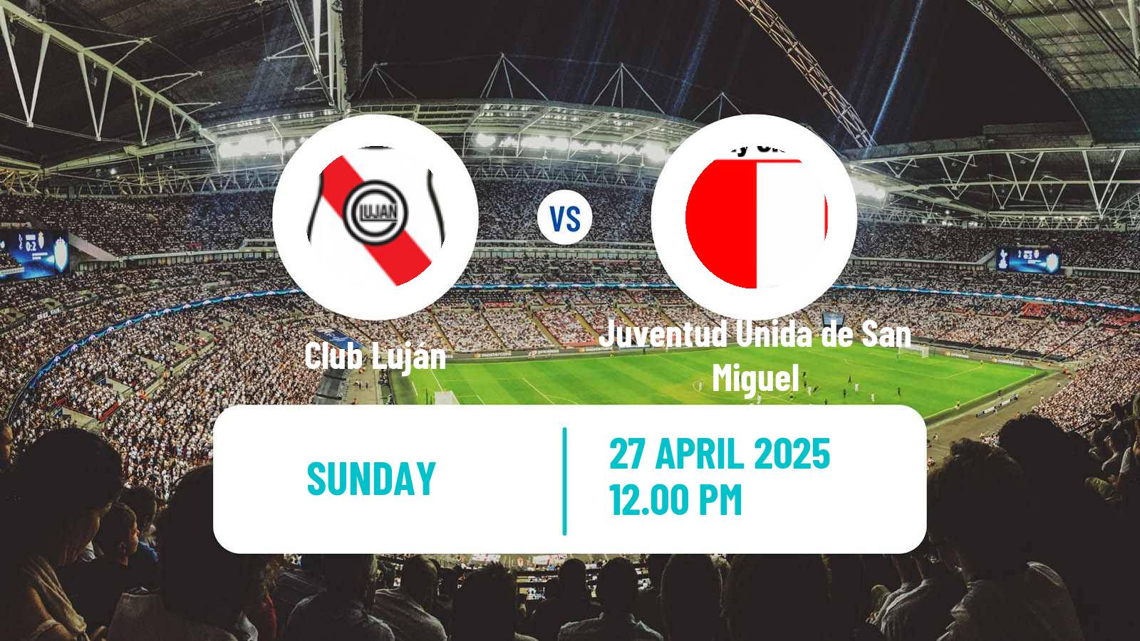 Soccer Argentinian Primera C Club Luján - Juventud Unida de San Miguel