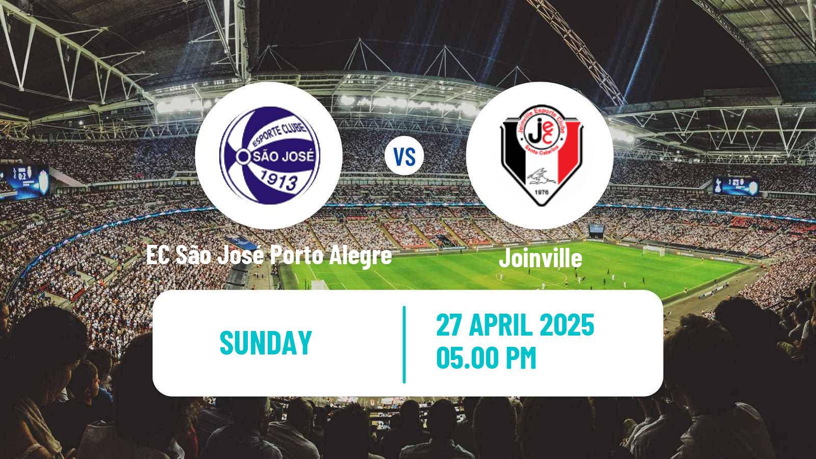 Soccer Brazilian Serie D EC São José Porto Alegre - Joinville