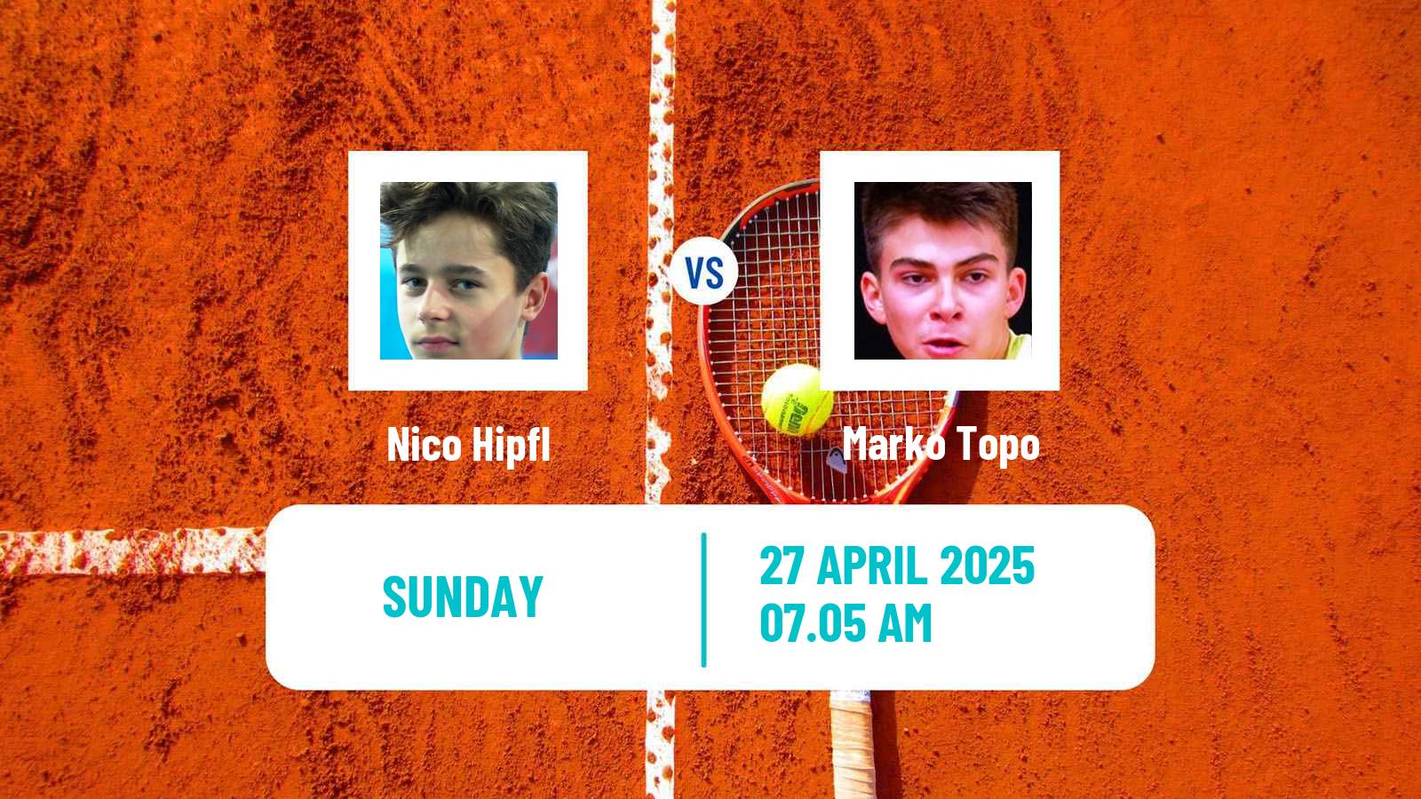 Tennis Mauthausen Challenger Men Nico Hipfl - Marko Topo