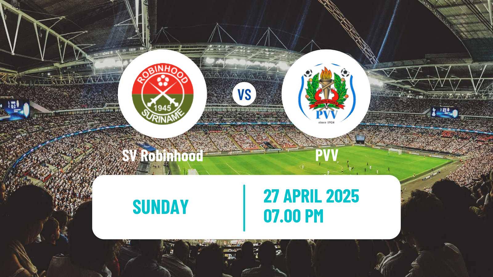 Football Suriname Major League Robinhood - PVV
