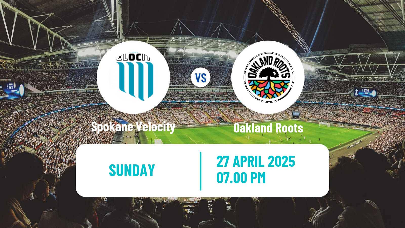 Soccer  USL League One Cup Spokane Velocity - Oakland Roots