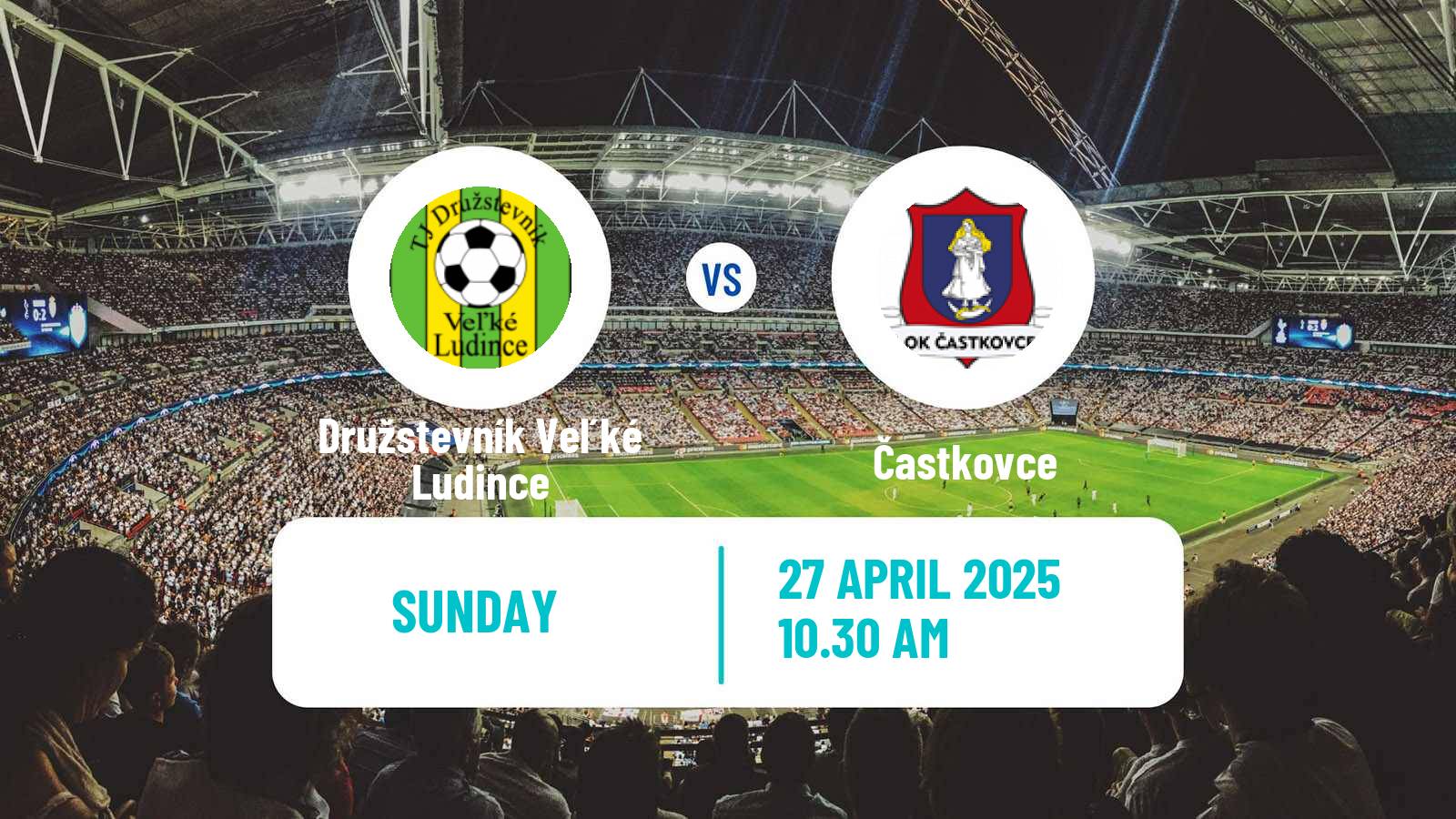 Soccer Slovak 3 Liga West Družstevník Veľké Ludince - Častkovce