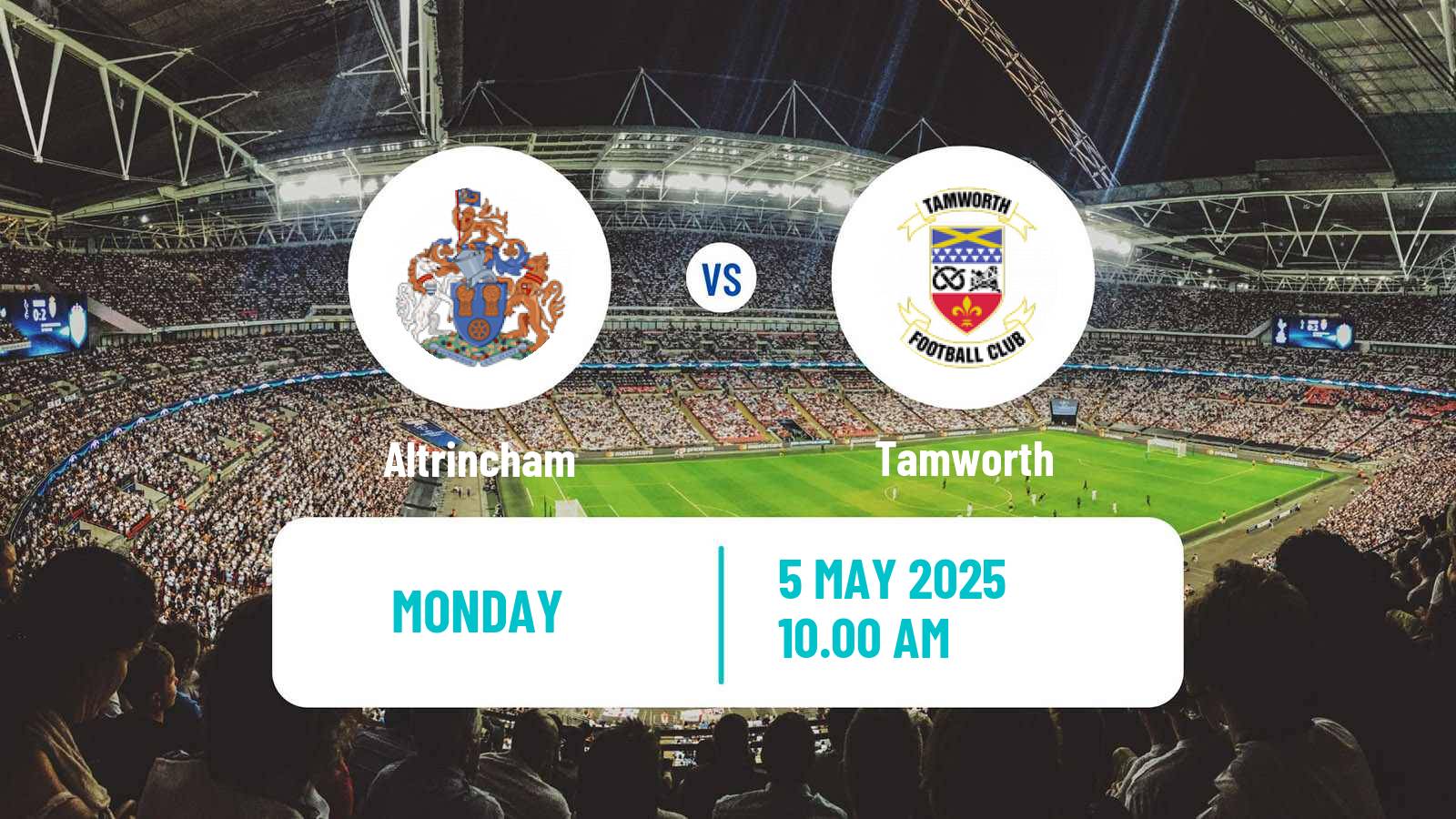 Soccer English National League Altrincham - Tamworth